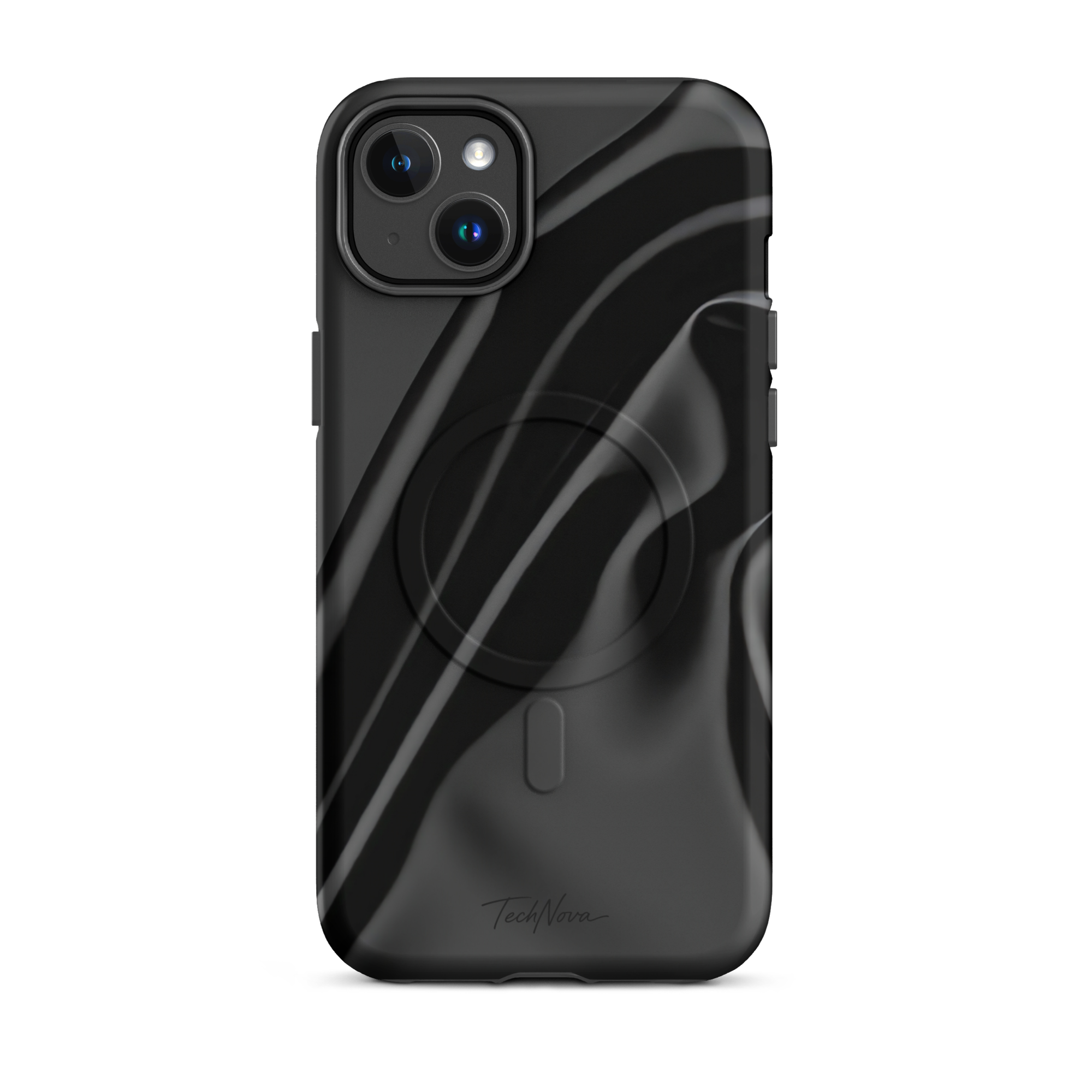 Coque iPhone MagSafe TechNova Couture Signature - Design premium haute couture avec protection renforcée et compatibilité MagSafe