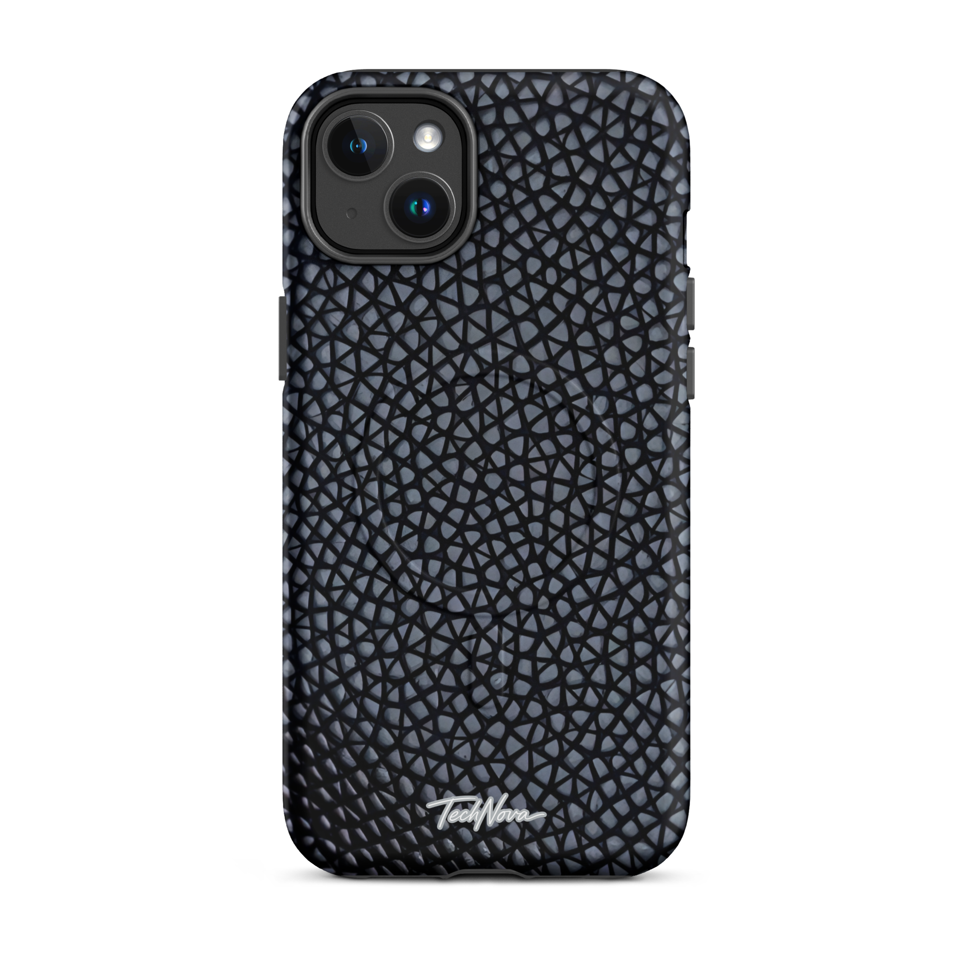 Coque iPhone MagSafe TechNova Couture Signature - Design premium haute couture avec protection renforcée et compatibilité MagSafe