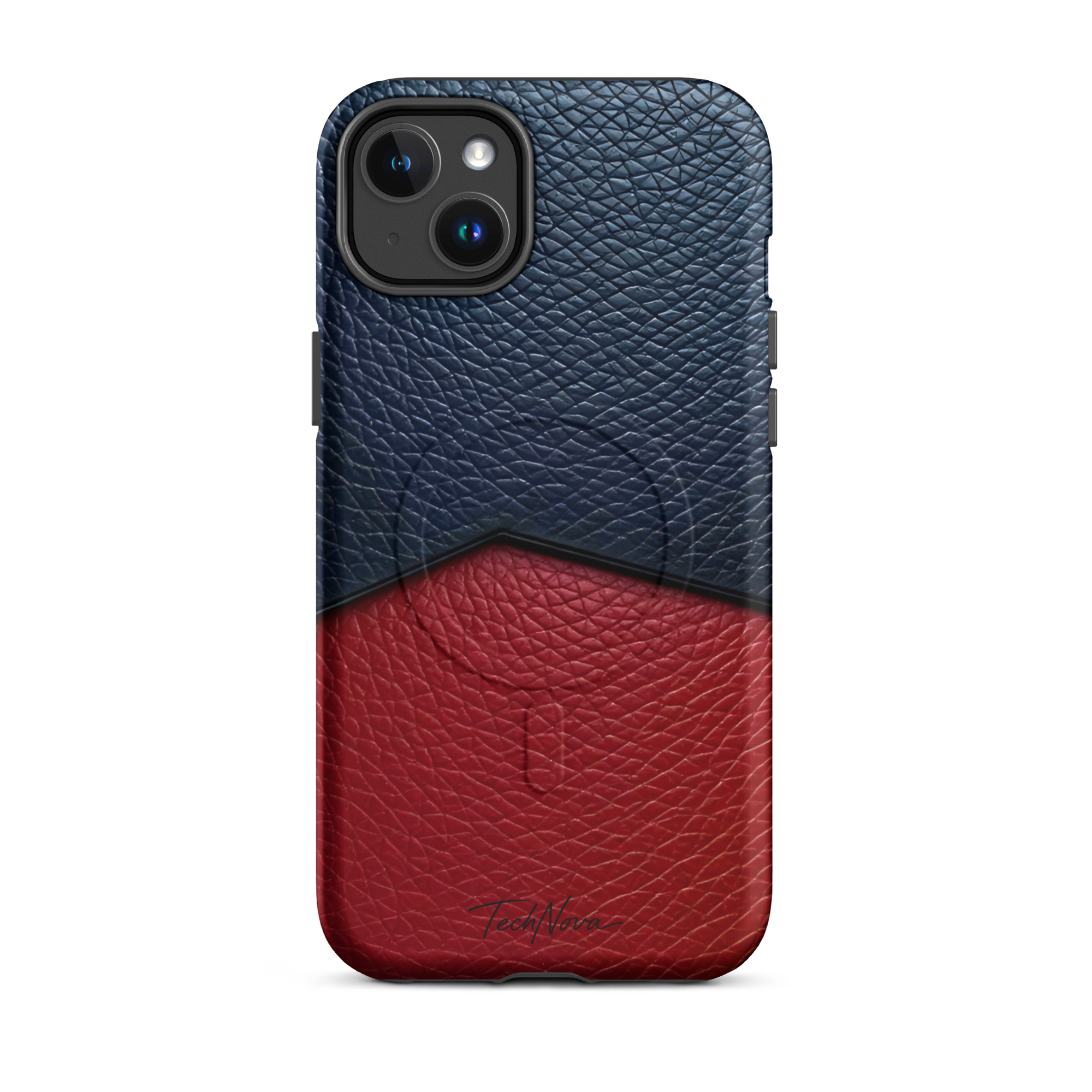 Coque iPhone MagSafe TechNova Couture Signature - Design premium haute couture avec protection renforcée et compatibilité MagSafe