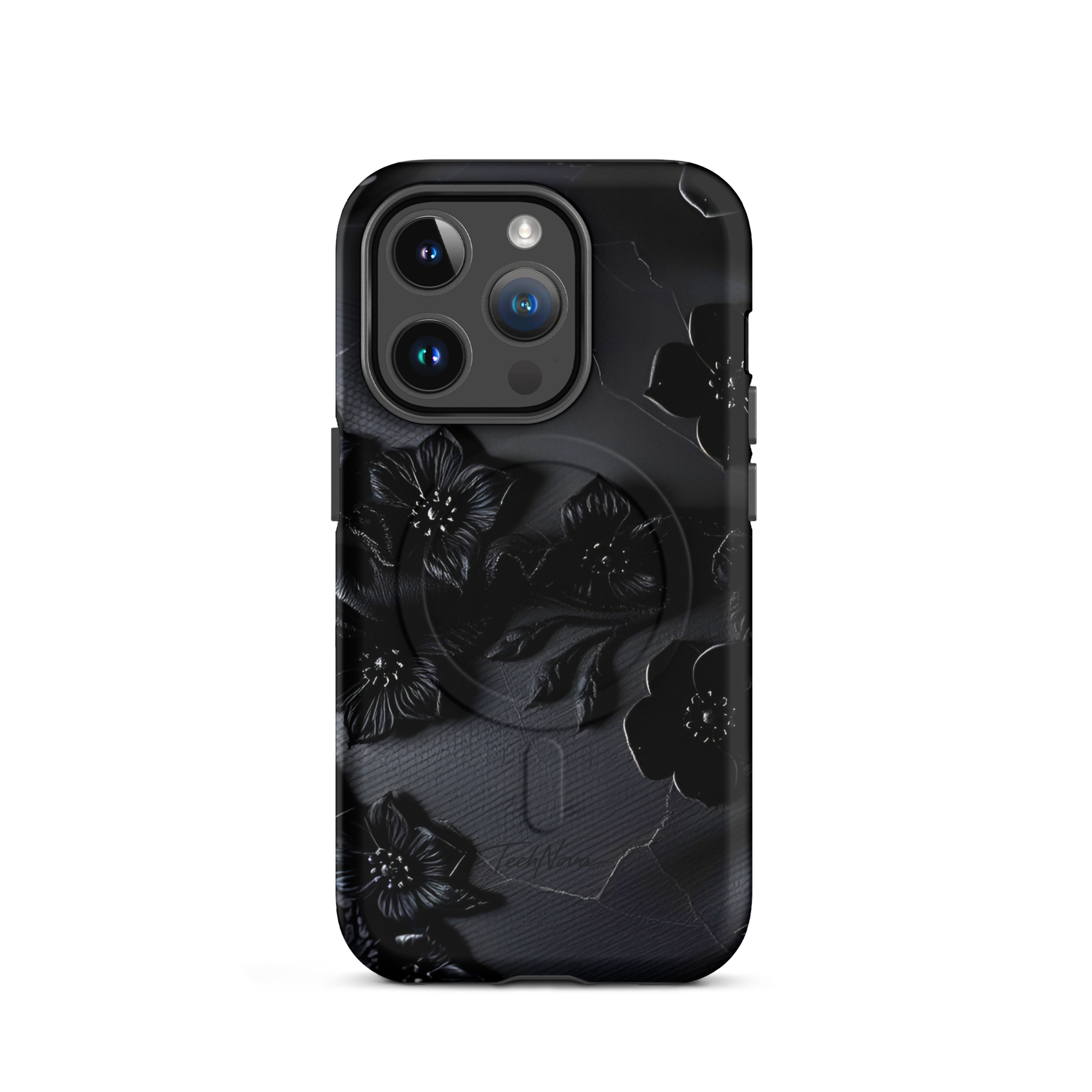 Coque iPhone MagSafe TechNova Couture Signature - Design premium haute couture avec protection renforcée et compatibilité MagSafe