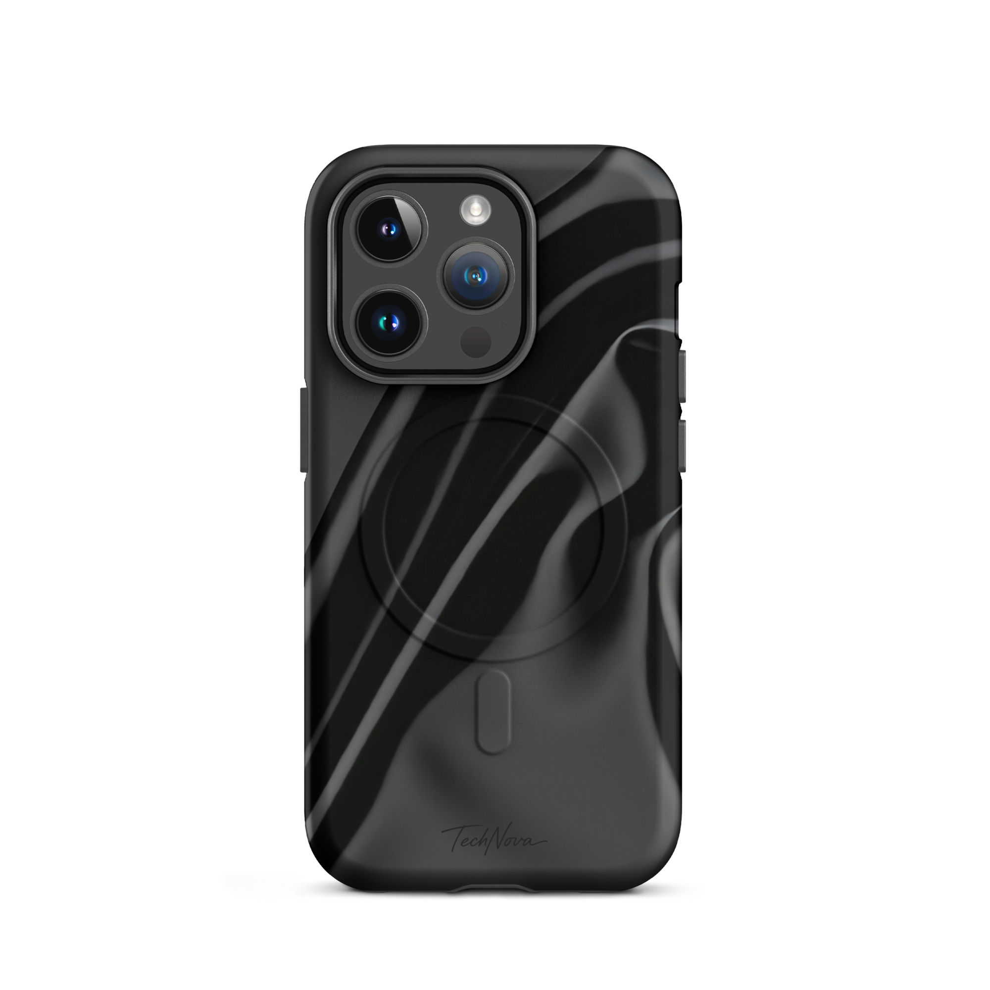 Coque iPhone MagSafe TechNova Couture Signature - Design premium haute couture avec protection renforcée et compatibilité MagSafe