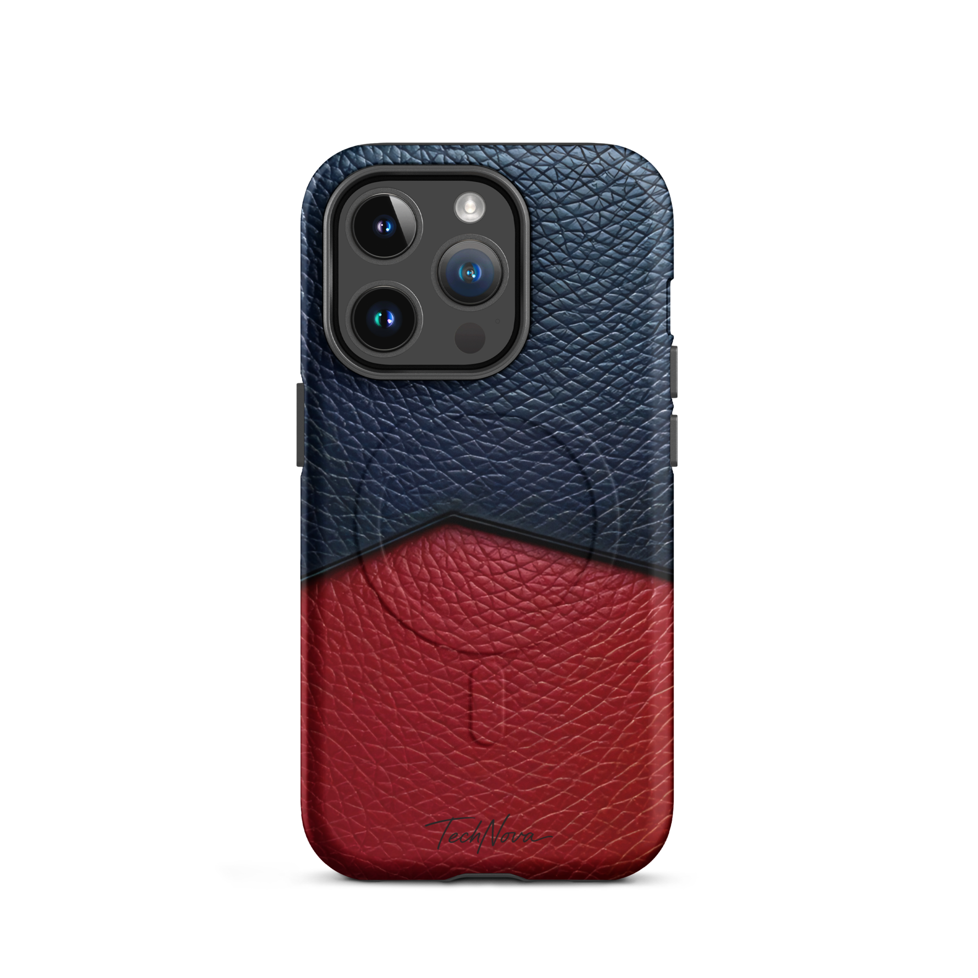 Coque iPhone MagSafe TechNova Couture Signature - Design premium haute couture avec protection renforcée et compatibilité MagSafe