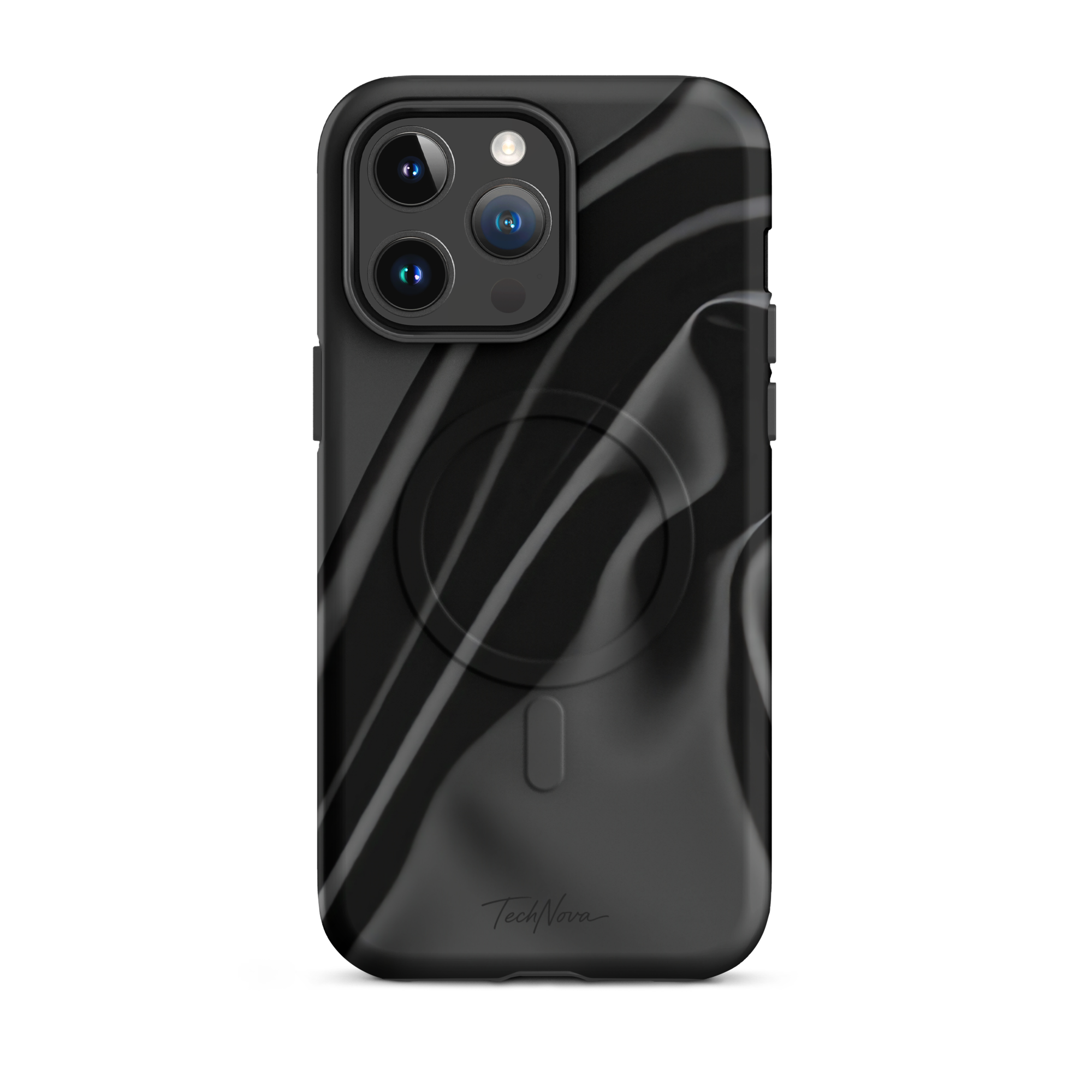 Coque iPhone MagSafe TechNova Couture Signature - Design premium haute couture avec protection renforcée et compatibilité MagSafe