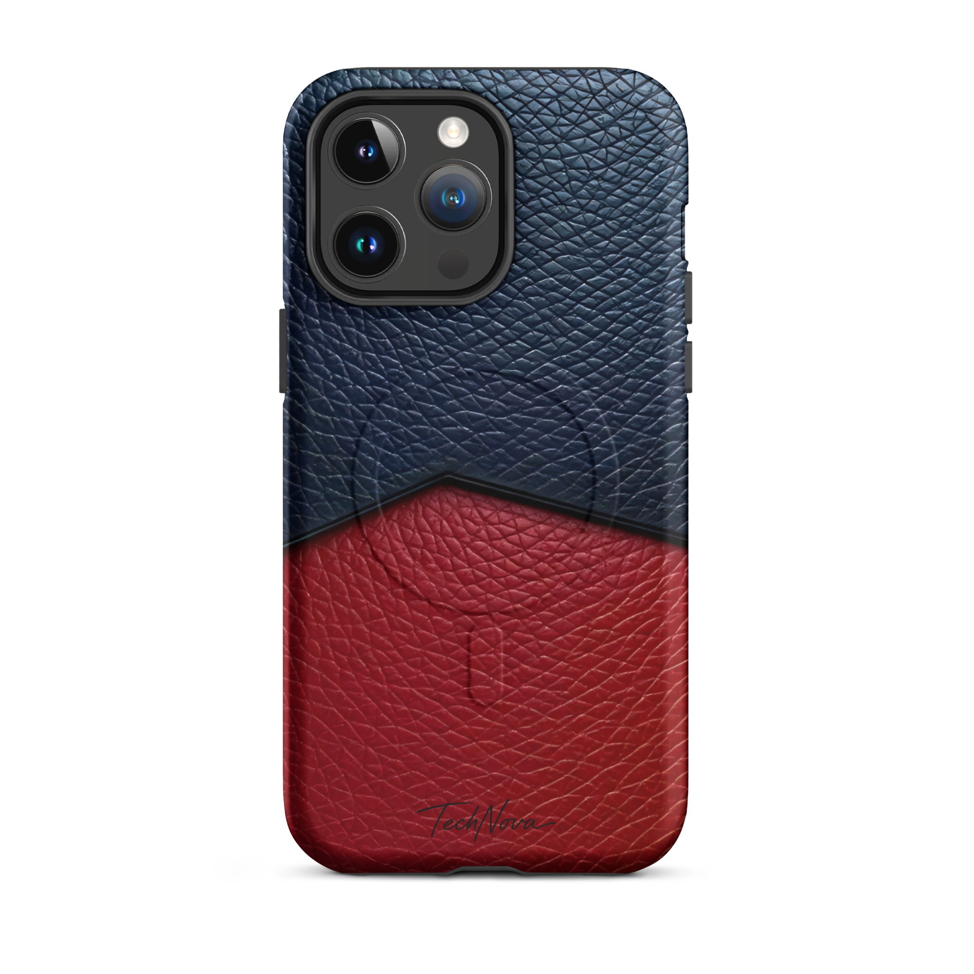 Coque iPhone MagSafe TechNova Couture Signature - Design premium haute couture avec protection renforcée et compatibilité MagSafe