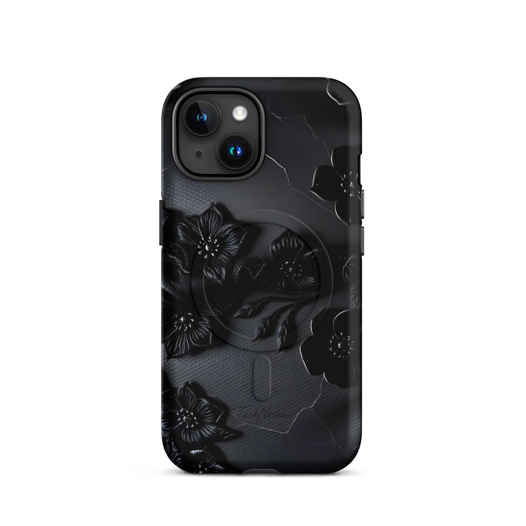 Coque iPhone MagSafe TechNova Couture Signature - Design premium haute couture avec protection renforcée et compatibilité MagSafe