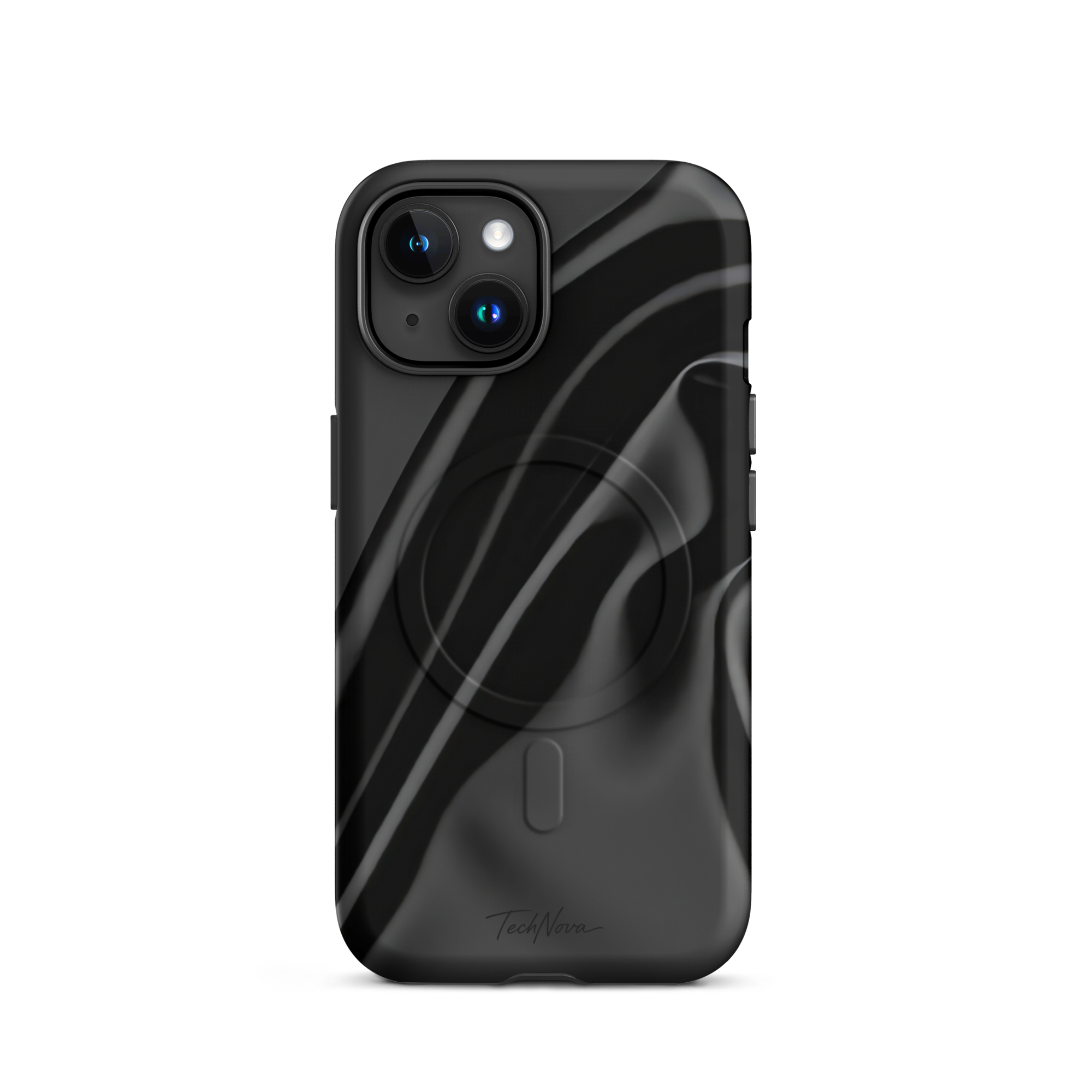 Coque iPhone MagSafe TechNova Couture Signature - Design premium haute couture avec protection renforcée et compatibilité MagSafe