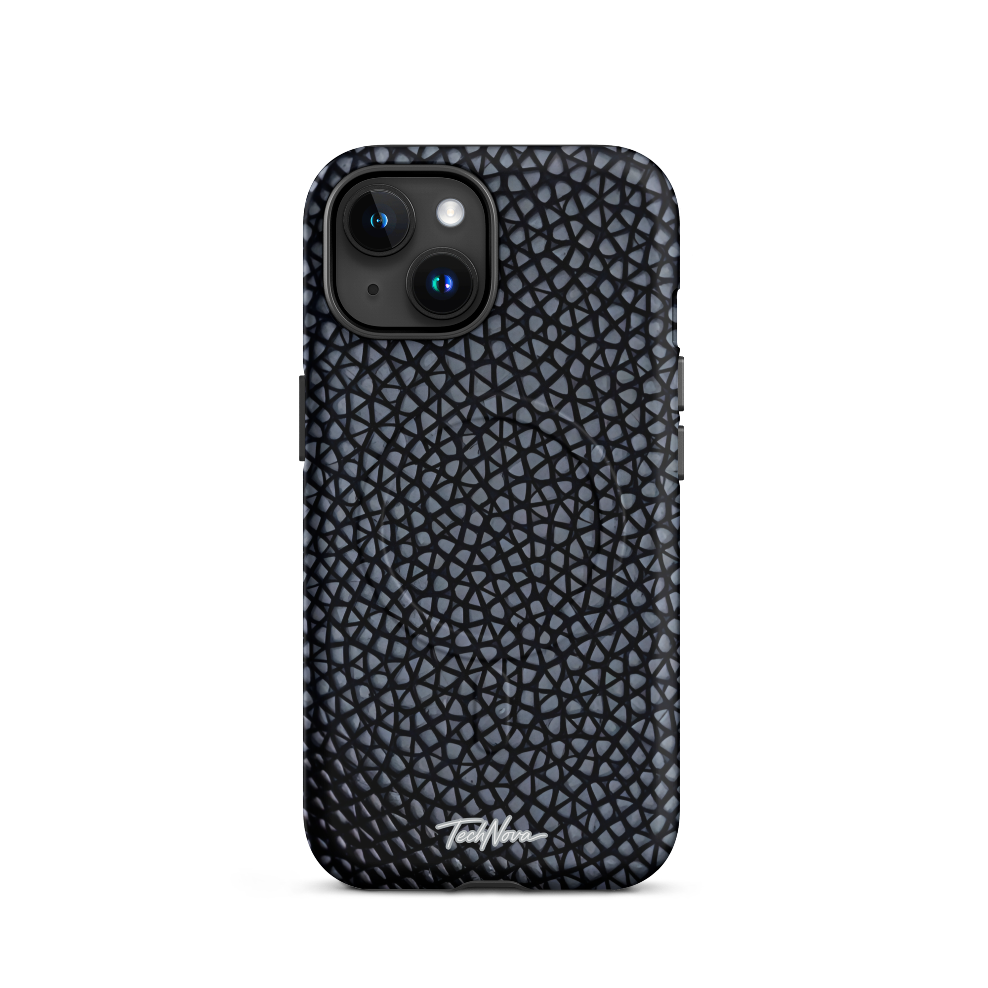 Coque iPhone MagSafe TechNova Couture Signature - Design premium haute couture avec protection renforcée et compatibilité MagSafe