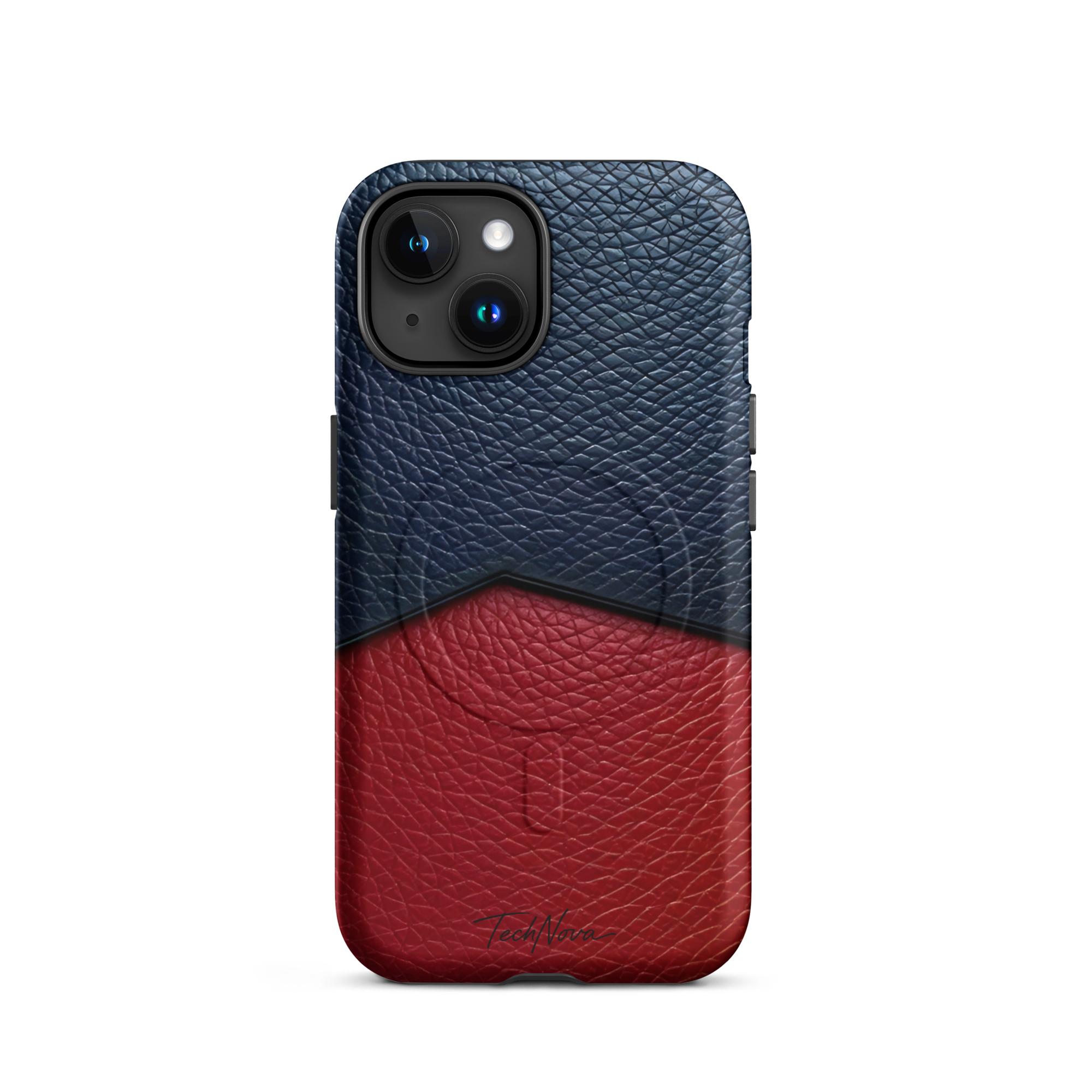 Coque iPhone MagSafe TechNova Couture Signature - Design premium haute couture avec protection renforcée et compatibilité MagSafe