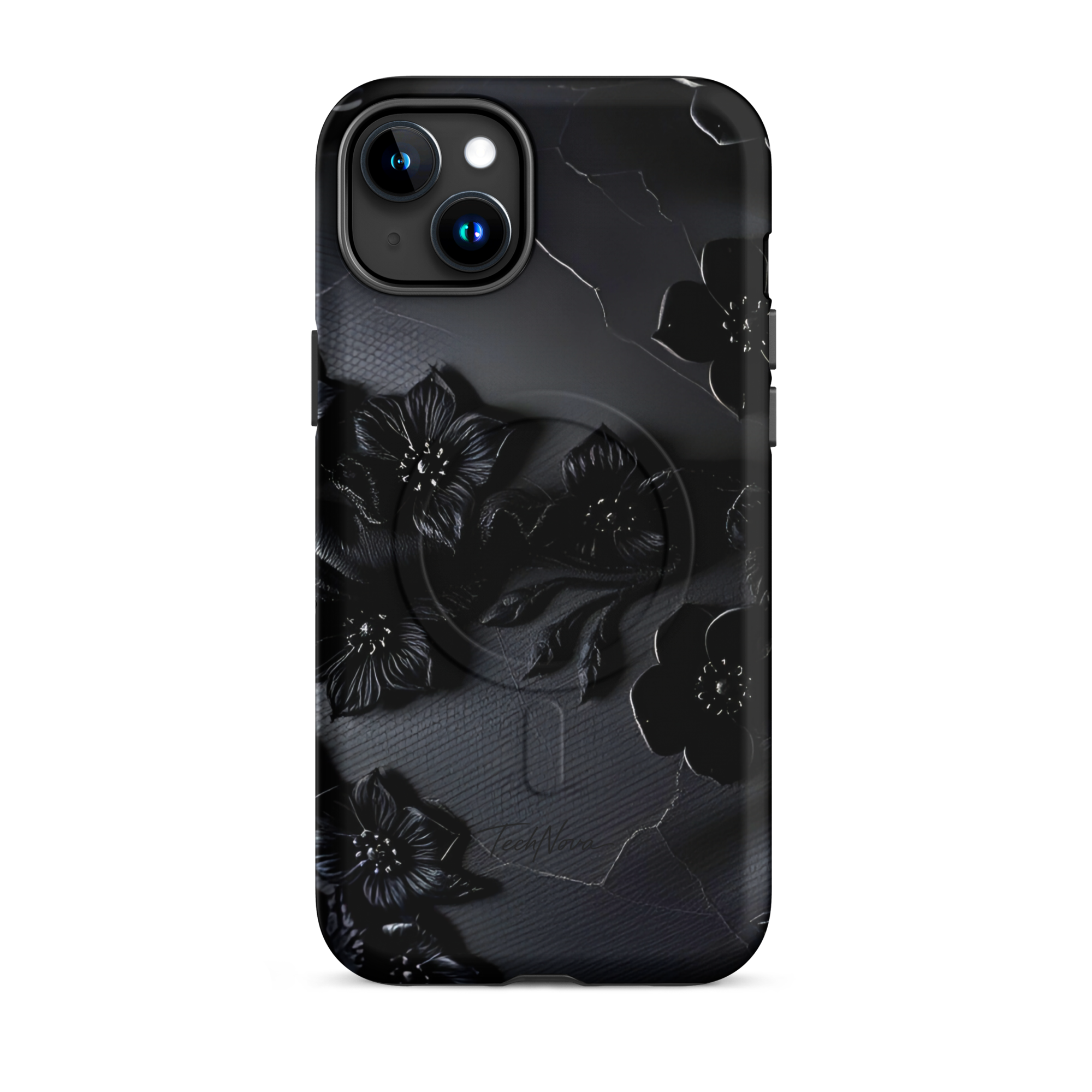 Coque iPhone MagSafe TechNova Couture Signature - Design premium haute couture avec protection renforcée et compatibilité MagSafe