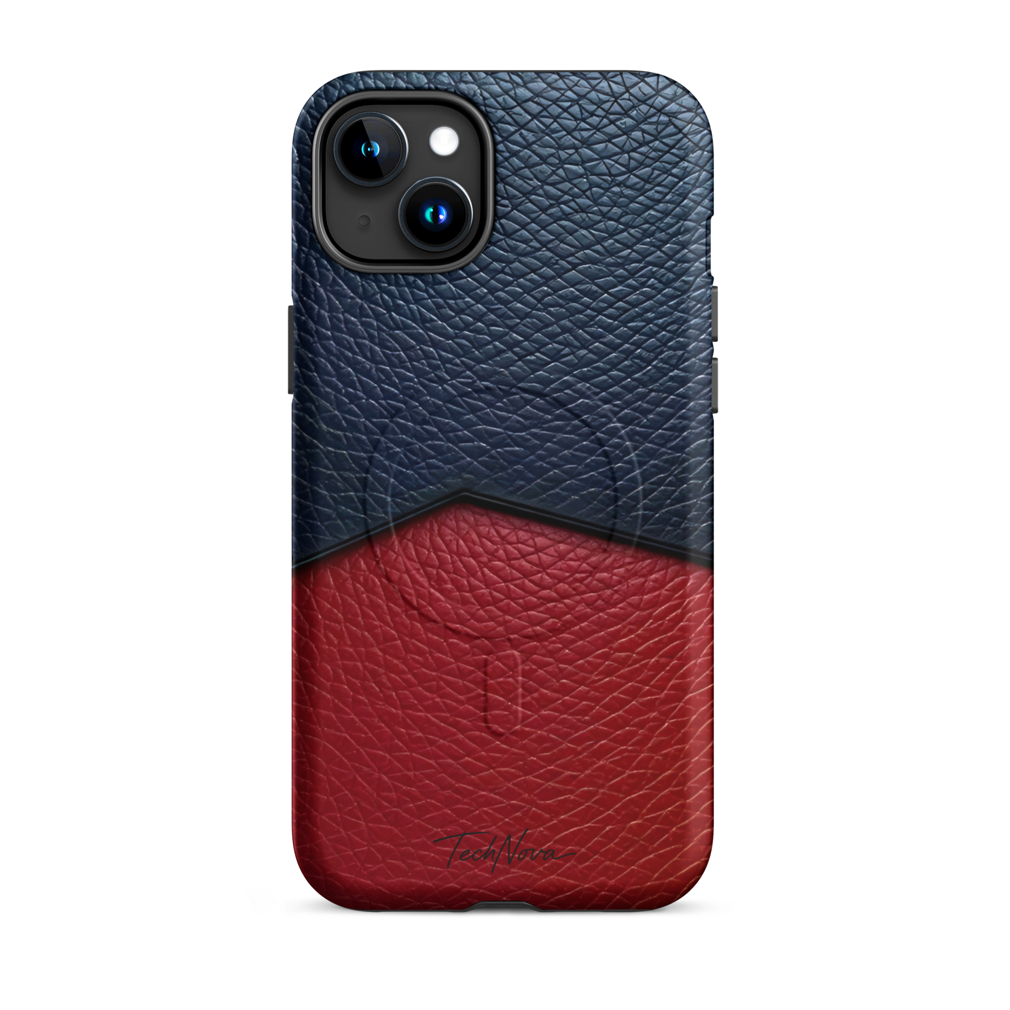 Coque iPhone MagSafe TechNova Couture Signature - Design premium haute couture avec protection renforcée et compatibilité MagSafe