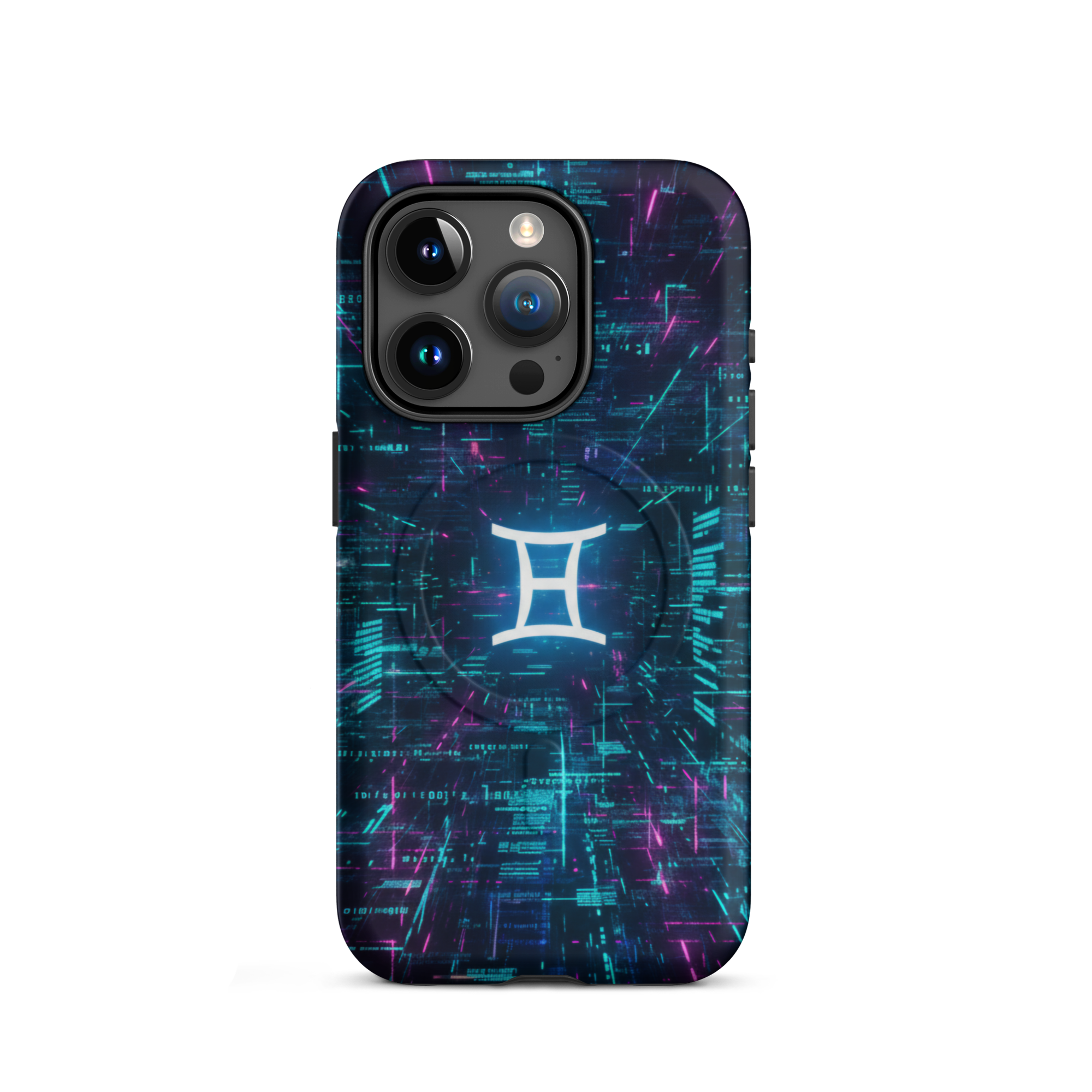 Coque iPhone design Gemini AI collection Nexus - Protection MagSafe TechNova