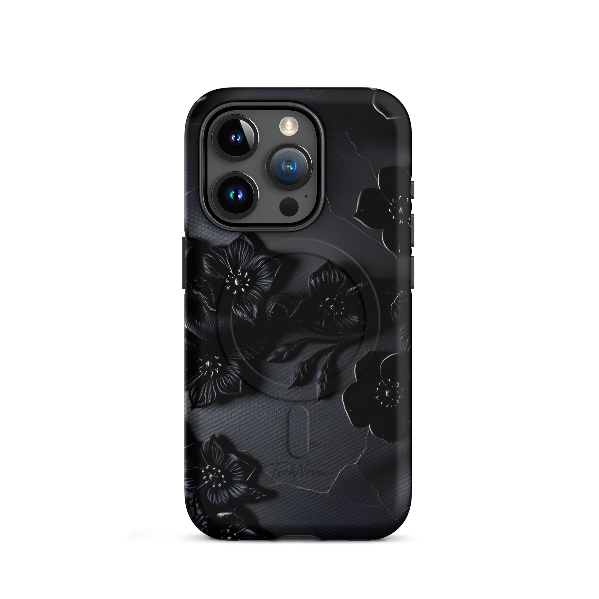 Coque iPhone MagSafe TechNova Couture Signature - Design premium haute couture avec protection renforcée et compatibilité MagSafe