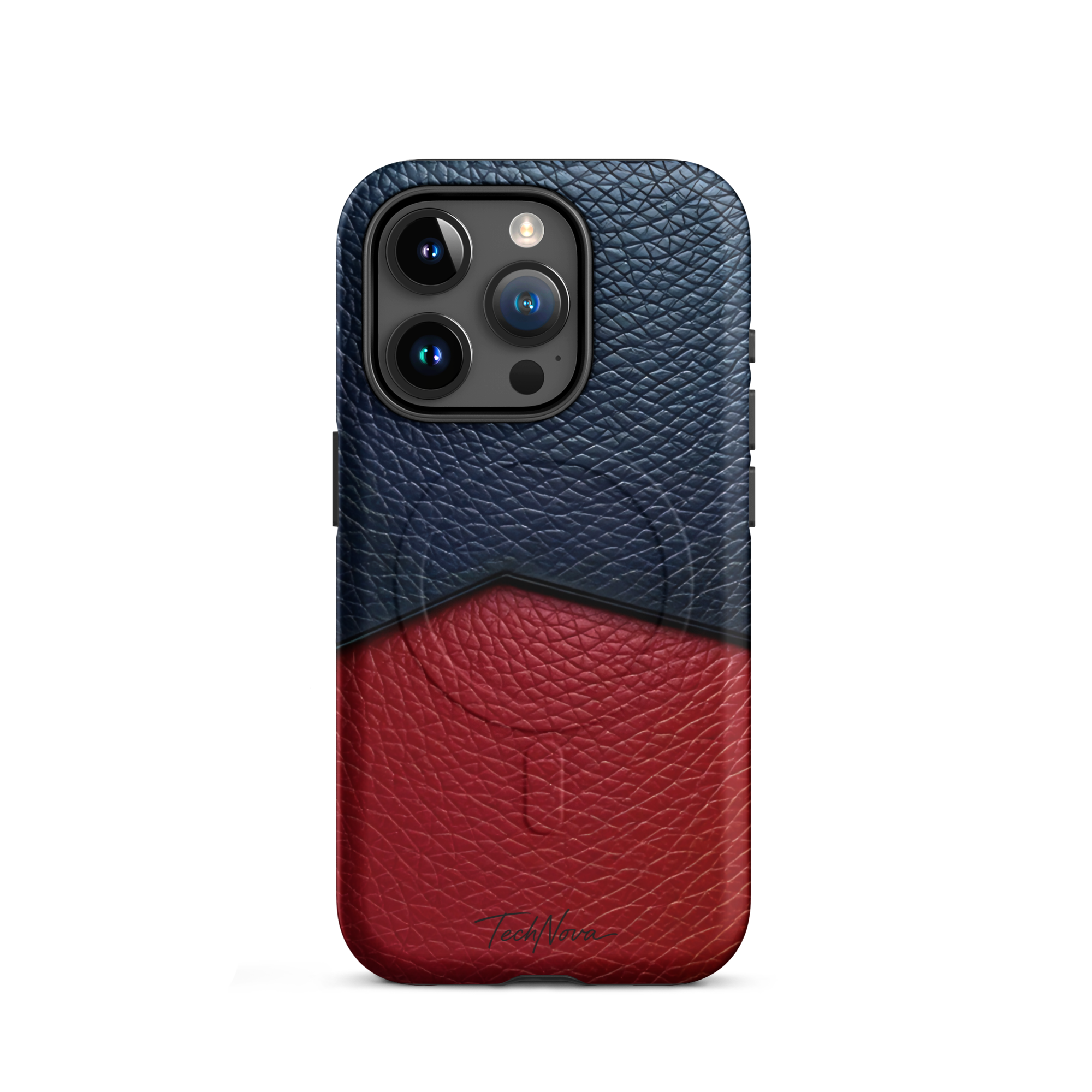 Coque iPhone MagSafe TechNova Couture Signature - Design premium haute couture avec protection renforcée et compatibilité MagSafe