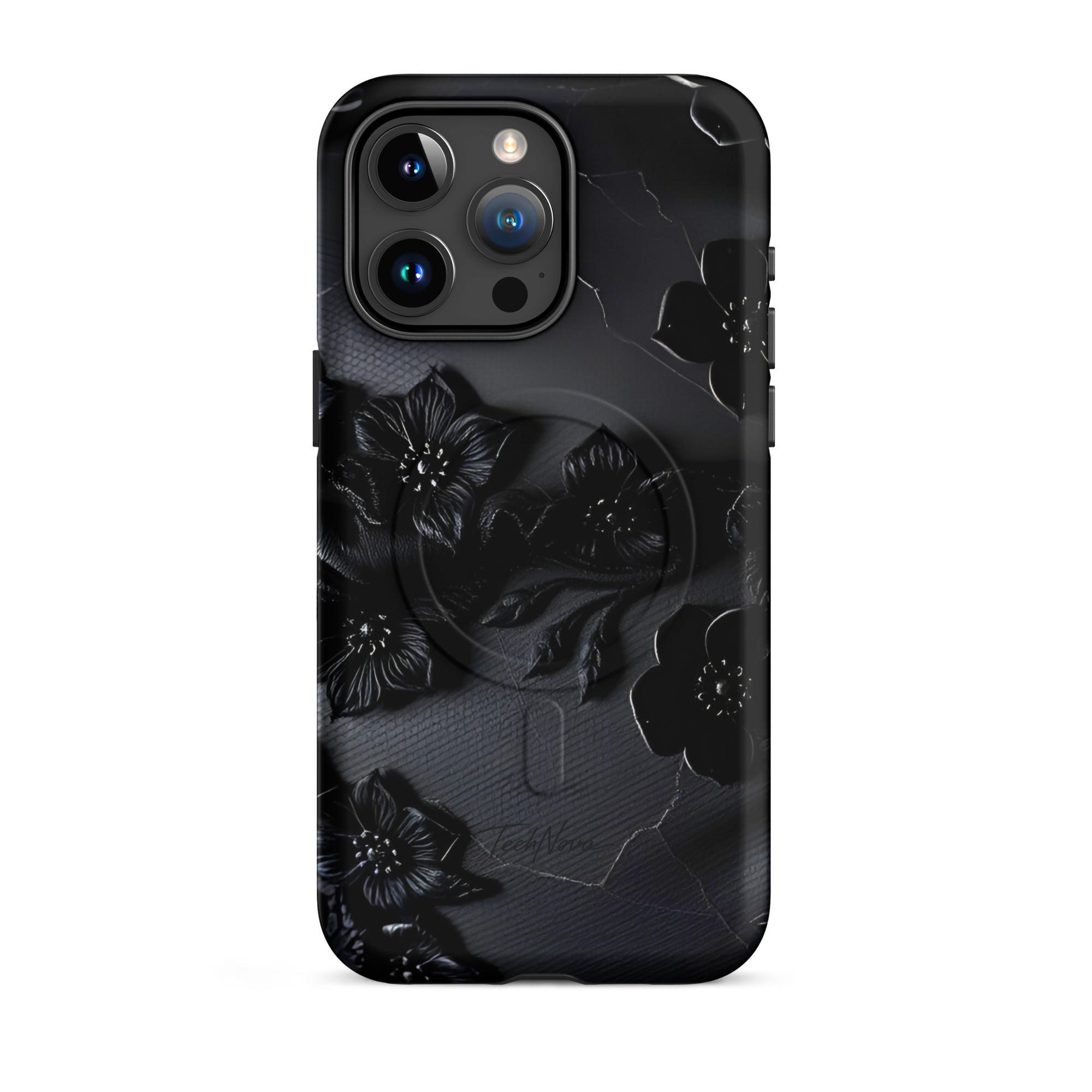 Coque iPhone MagSafe TechNova Couture Signature - Design premium haute couture avec protection renforcée et compatibilité MagSafe