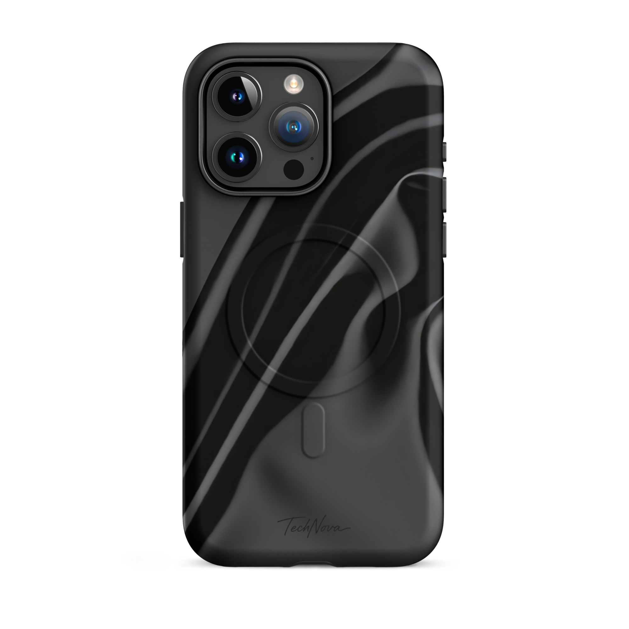 Coque iPhone MagSafe TechNova Couture Signature - Design premium haute couture avec protection renforcée et compatibilité MagSafe