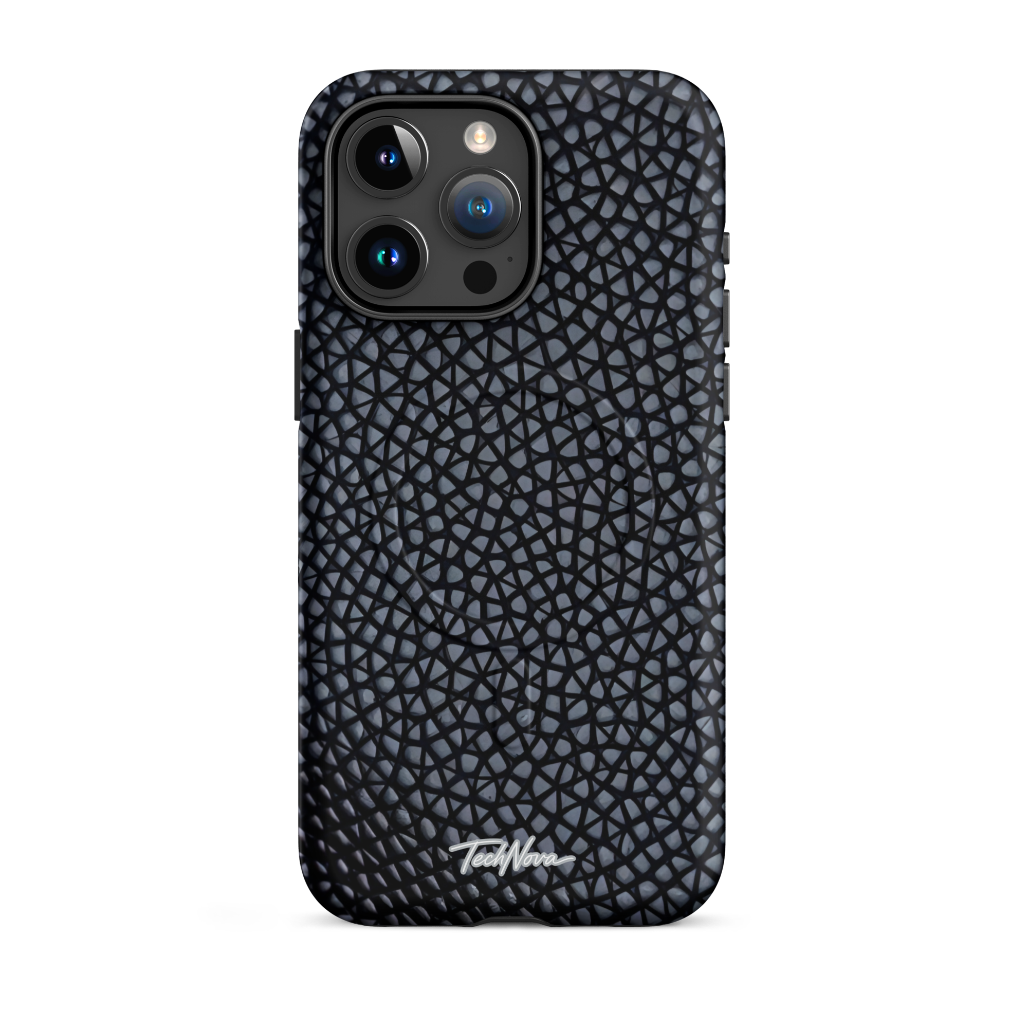 Coque iPhone MagSafe TechNova Couture Signature - Design premium haute couture avec protection renforcée et compatibilité MagSafe