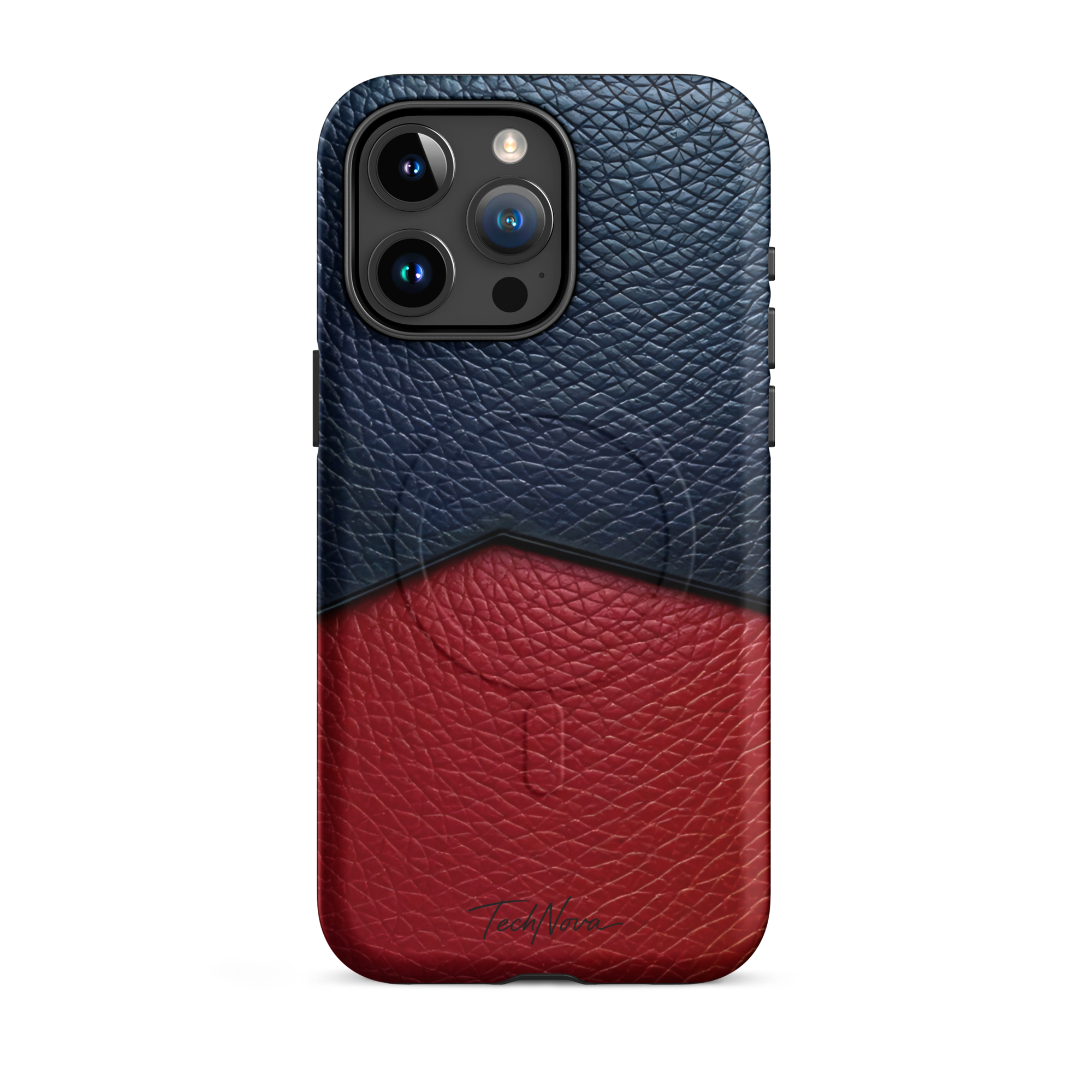 Coque iPhone MagSafe TechNova Couture Signature - Design premium haute couture avec protection renforcée et compatibilité MagSafe