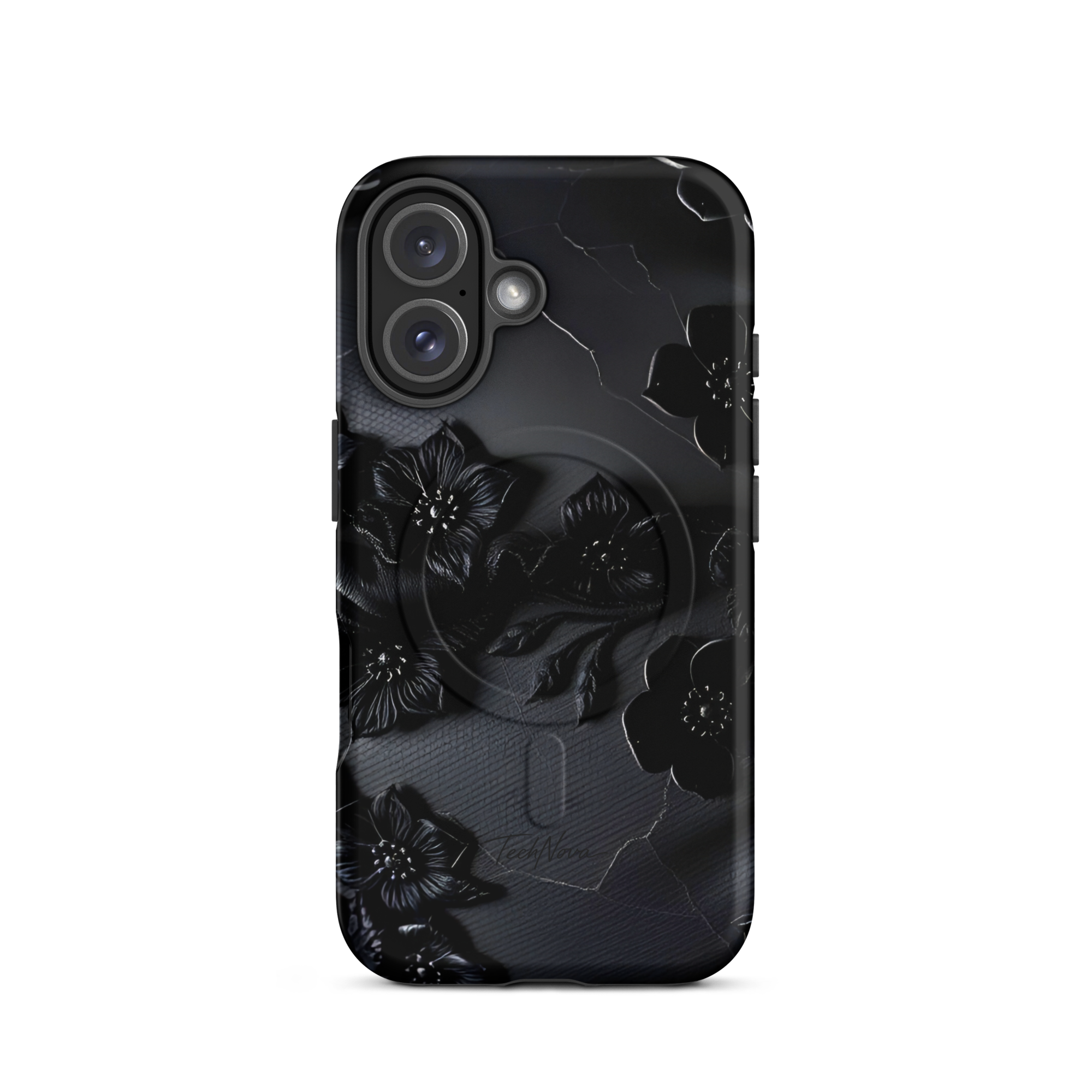 Coque iPhone MagSafe TechNova Couture Signature - Design premium haute couture avec protection renforcée et compatibilité MagSafe