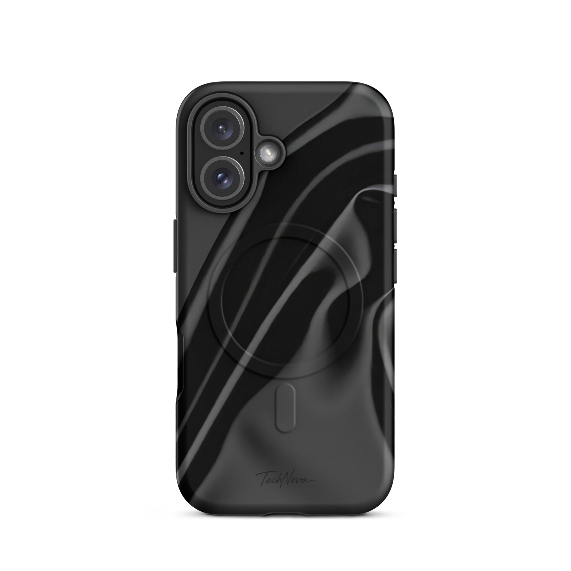 Coque iPhone MagSafe TechNova Couture Signature - Design premium haute couture avec protection renforcée et compatibilité MagSafe