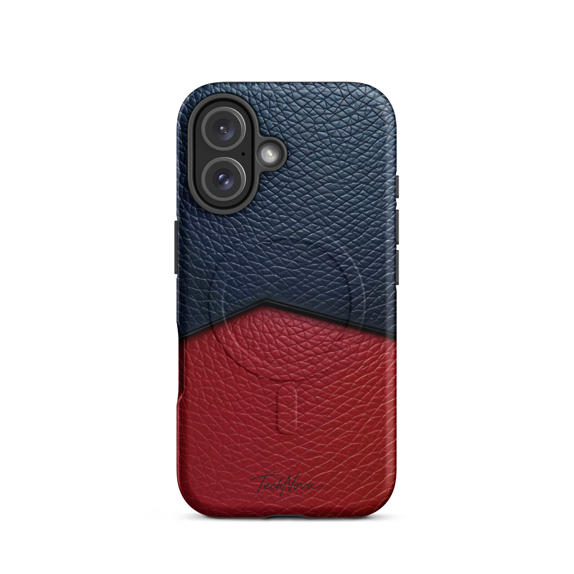 Coque iPhone MagSafe TechNova Couture Signature - Design premium haute couture avec protection renforcée et compatibilité MagSafe