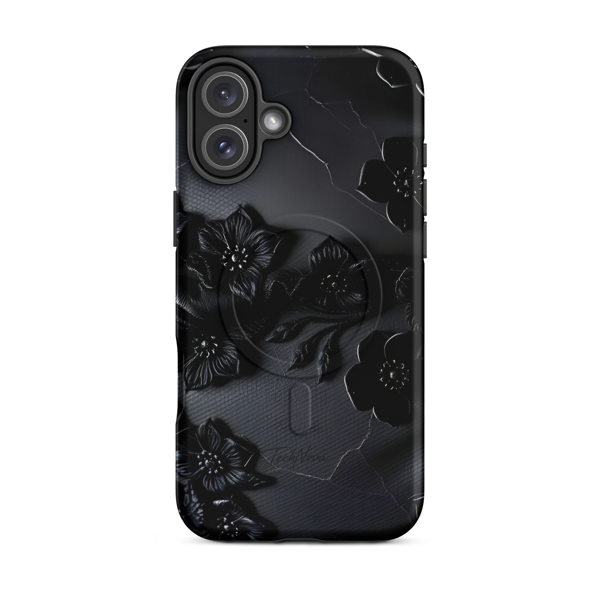 Coque iPhone MagSafe TechNova Couture Signature - Design premium haute couture avec protection renforcée et compatibilité MagSafe