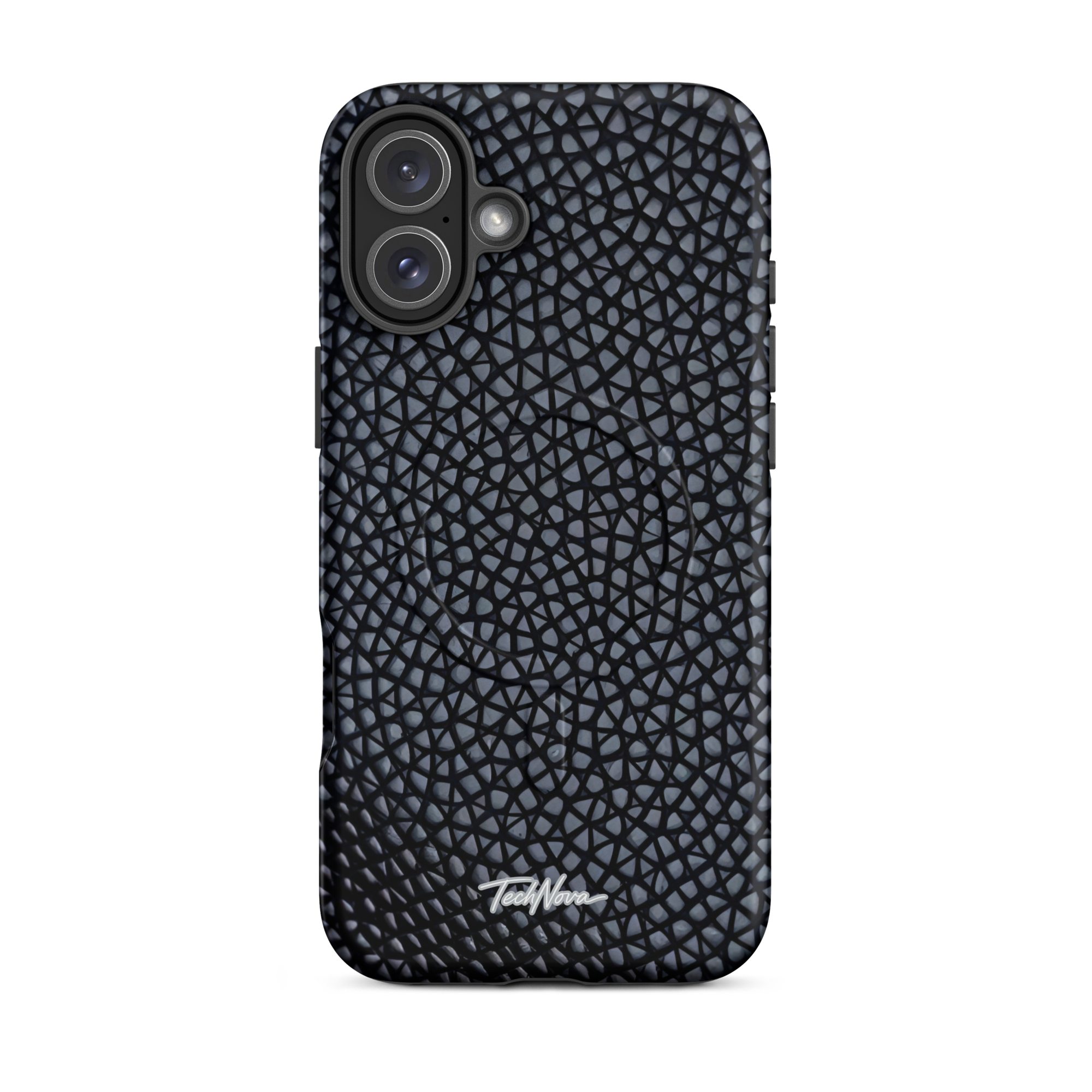 Coque iPhone MagSafe TechNova Couture Signature - Design premium haute couture avec protection renforcée et compatibilité MagSafe