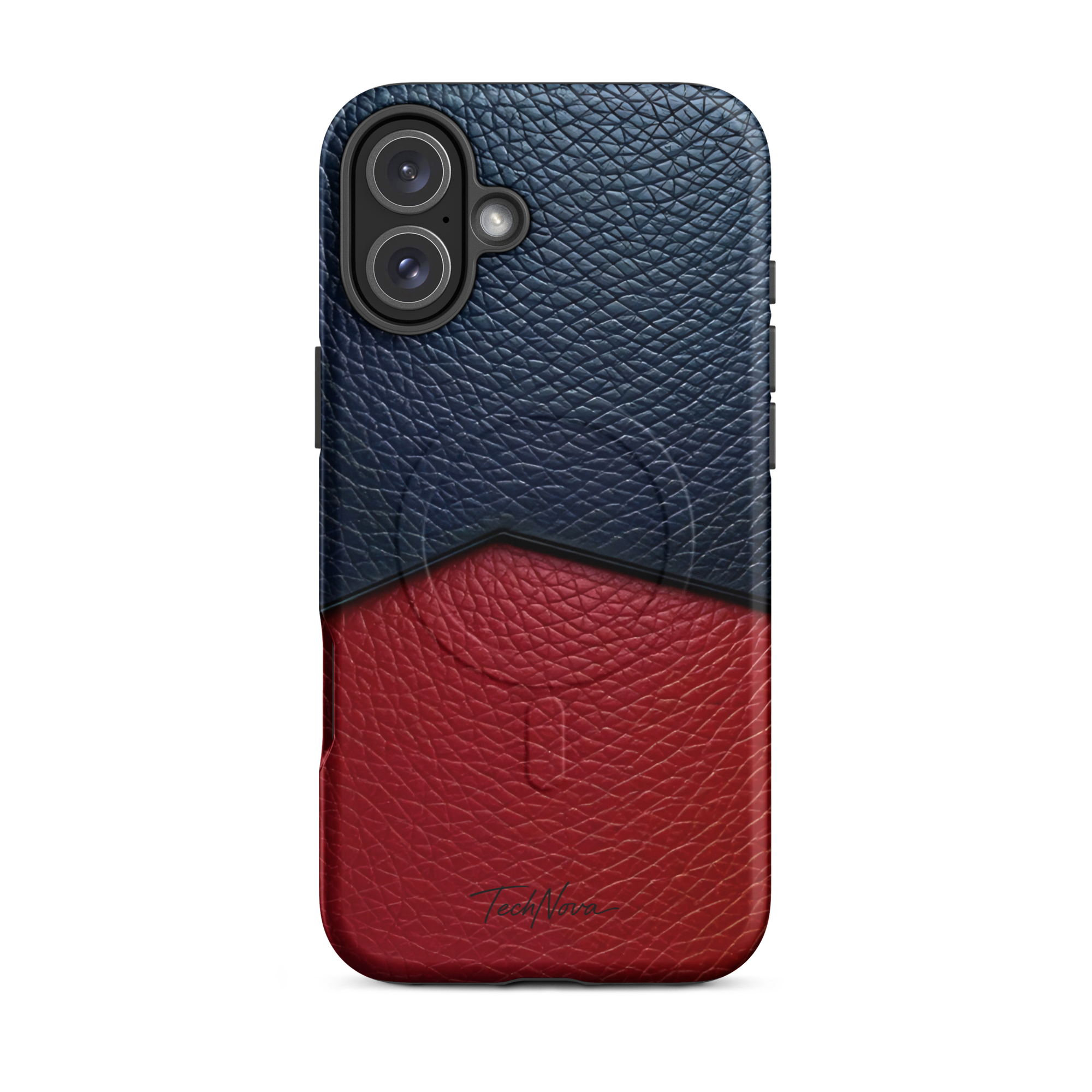 Coque iPhone MagSafe TechNova Couture Signature - Design premium haute couture avec protection renforcée et compatibilité MagSafe