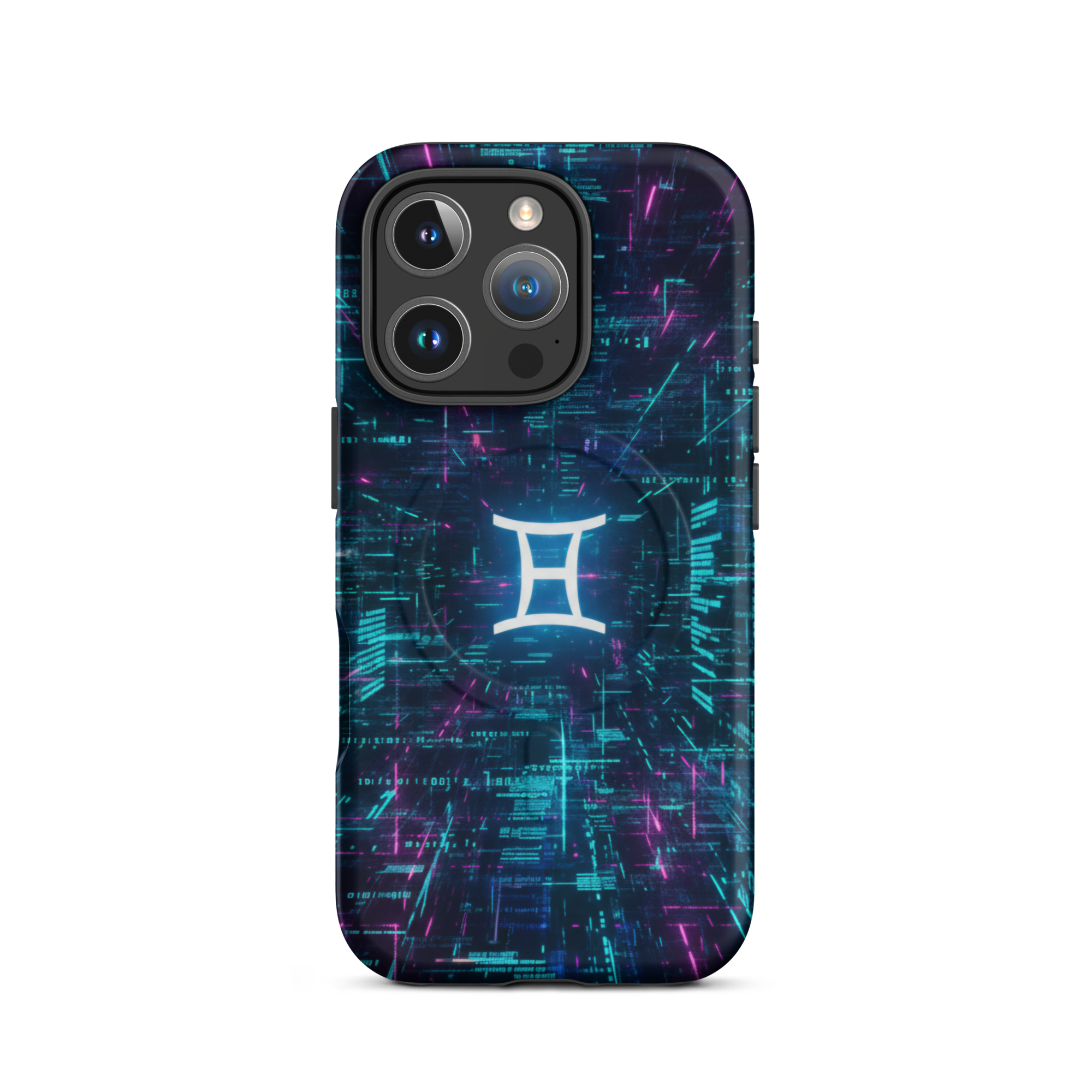 Coque iPhone design Gemini AI collection Nexus - Protection MagSafe TechNova