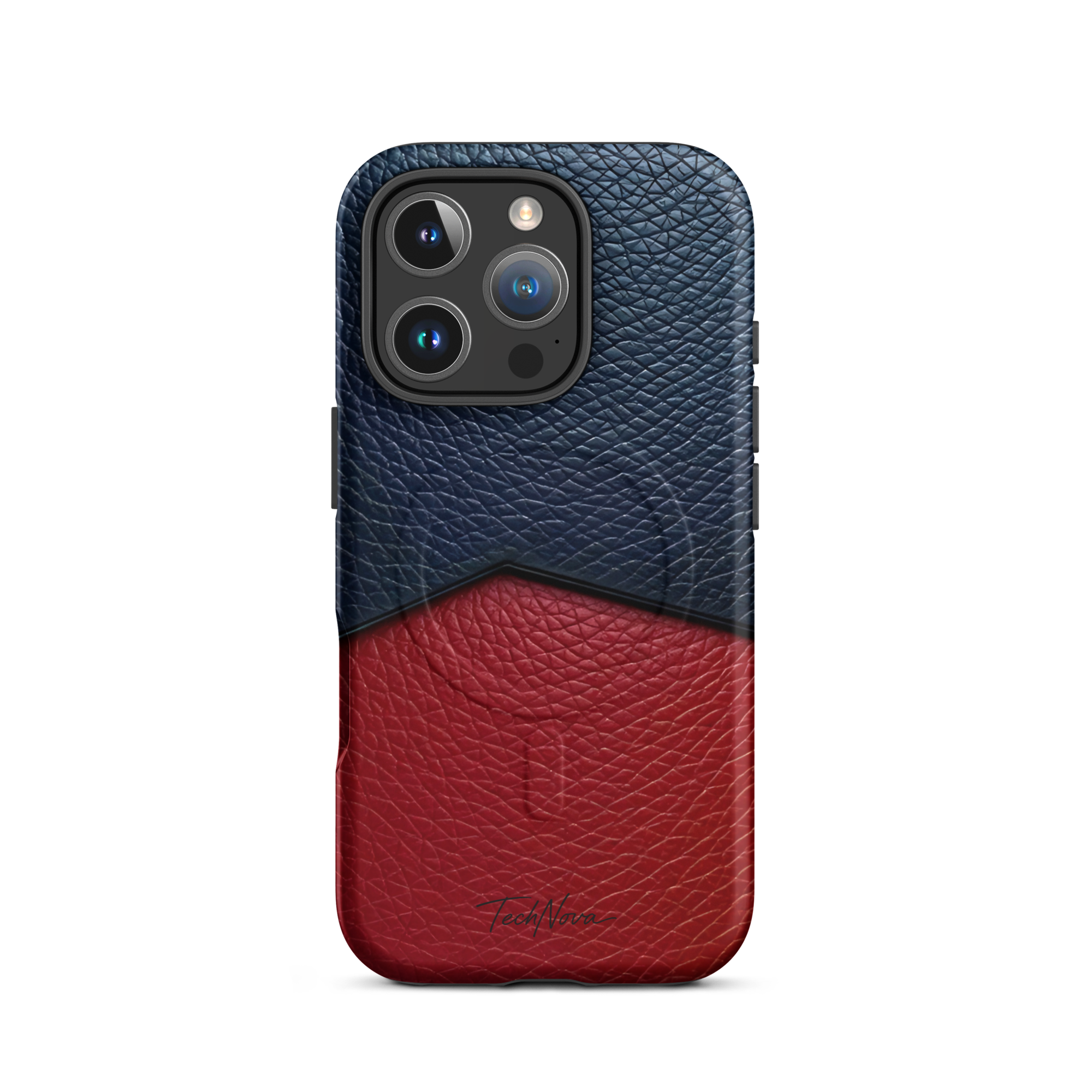 Coque iPhone MagSafe TechNova Couture Signature - Design premium haute couture avec protection renforcée et compatibilité MagSafe