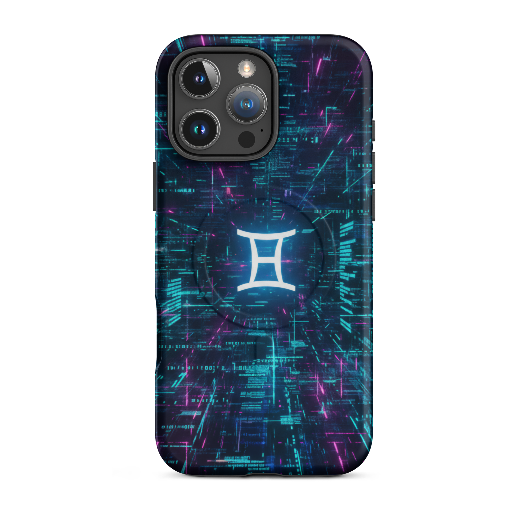 Coque iPhone design Gemini AI collection Nexus - Protection MagSafe TechNova