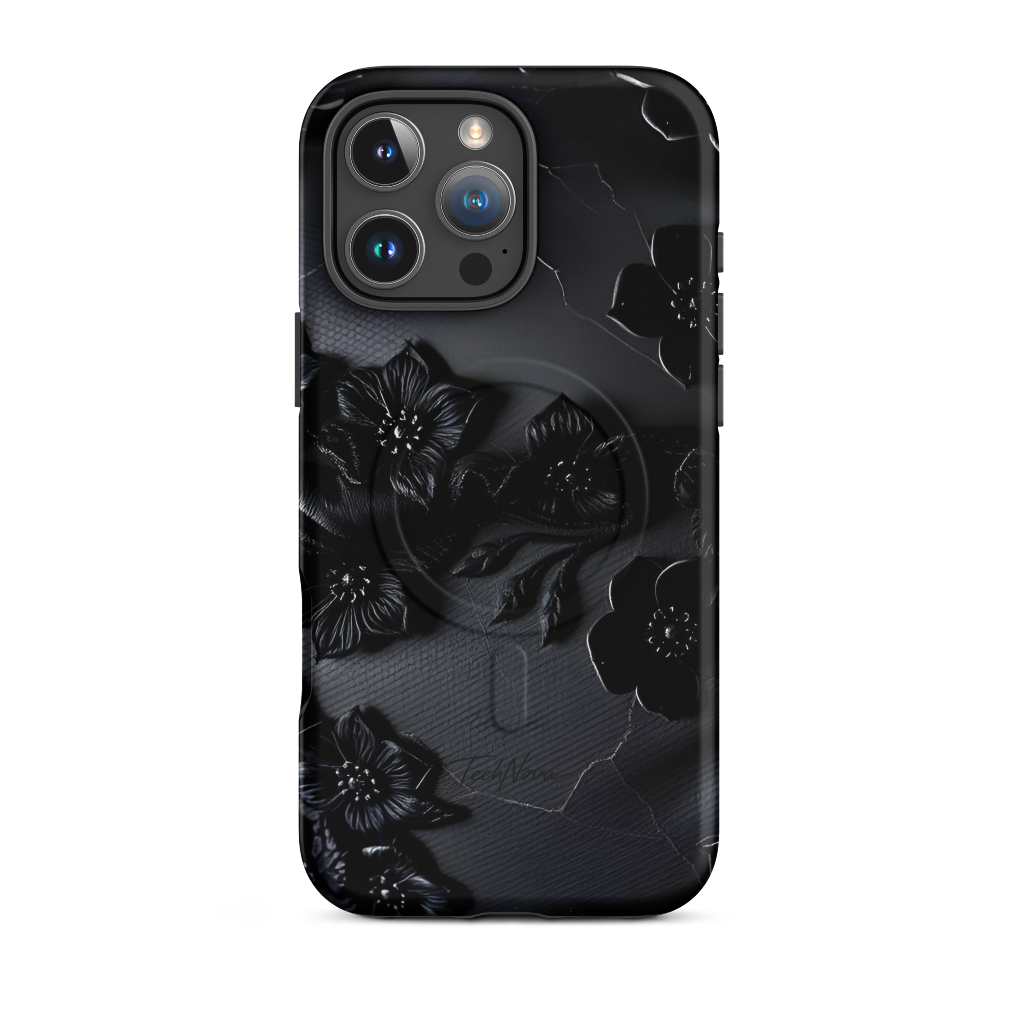 Coque iPhone MagSafe TechNova Couture Signature - Design premium haute couture avec protection renforcée et compatibilité MagSafe