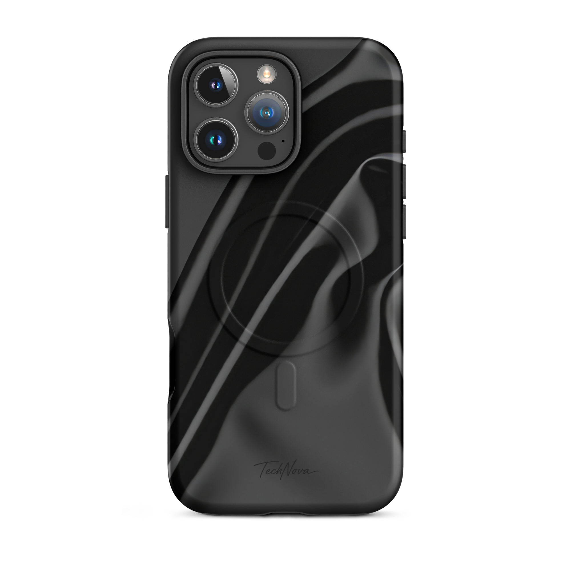 Coque iPhone MagSafe TechNova Couture Signature - Design premium haute couture avec protection renforcée et compatibilité MagSafe