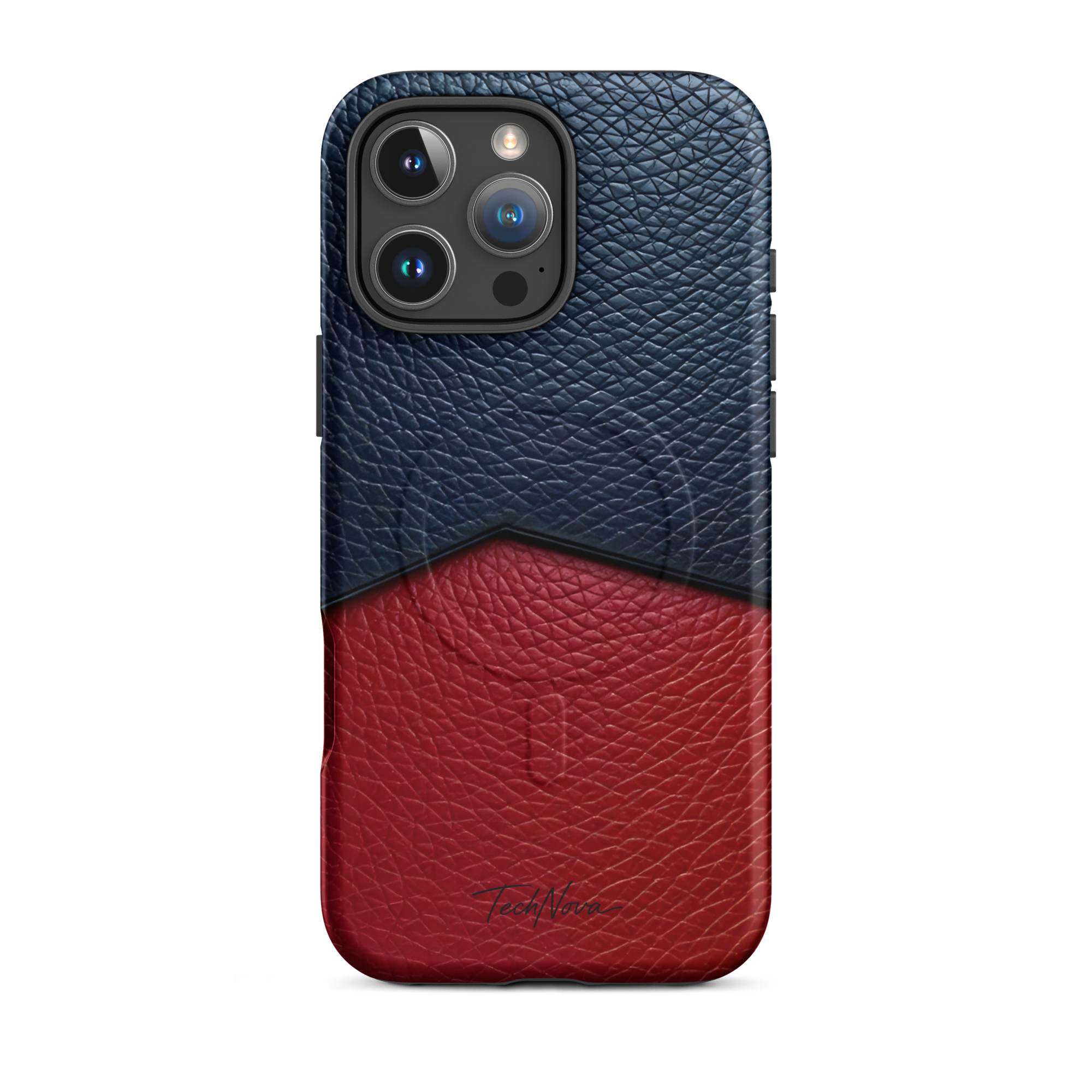 Coque iPhone MagSafe TechNova Couture Signature - Design premium haute couture avec protection renforcée et compatibilité MagSafe