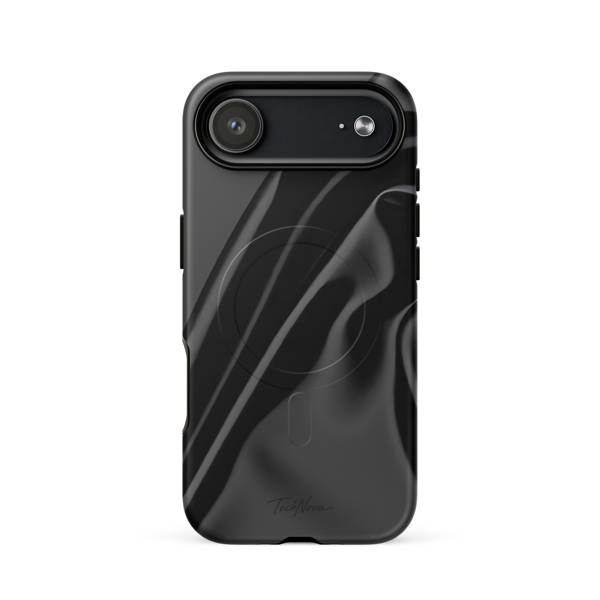 Coque iPhone MagSafe TechNova Couture Signature - Design premium haute couture avec protection renforcée et compatibilité MagSafe