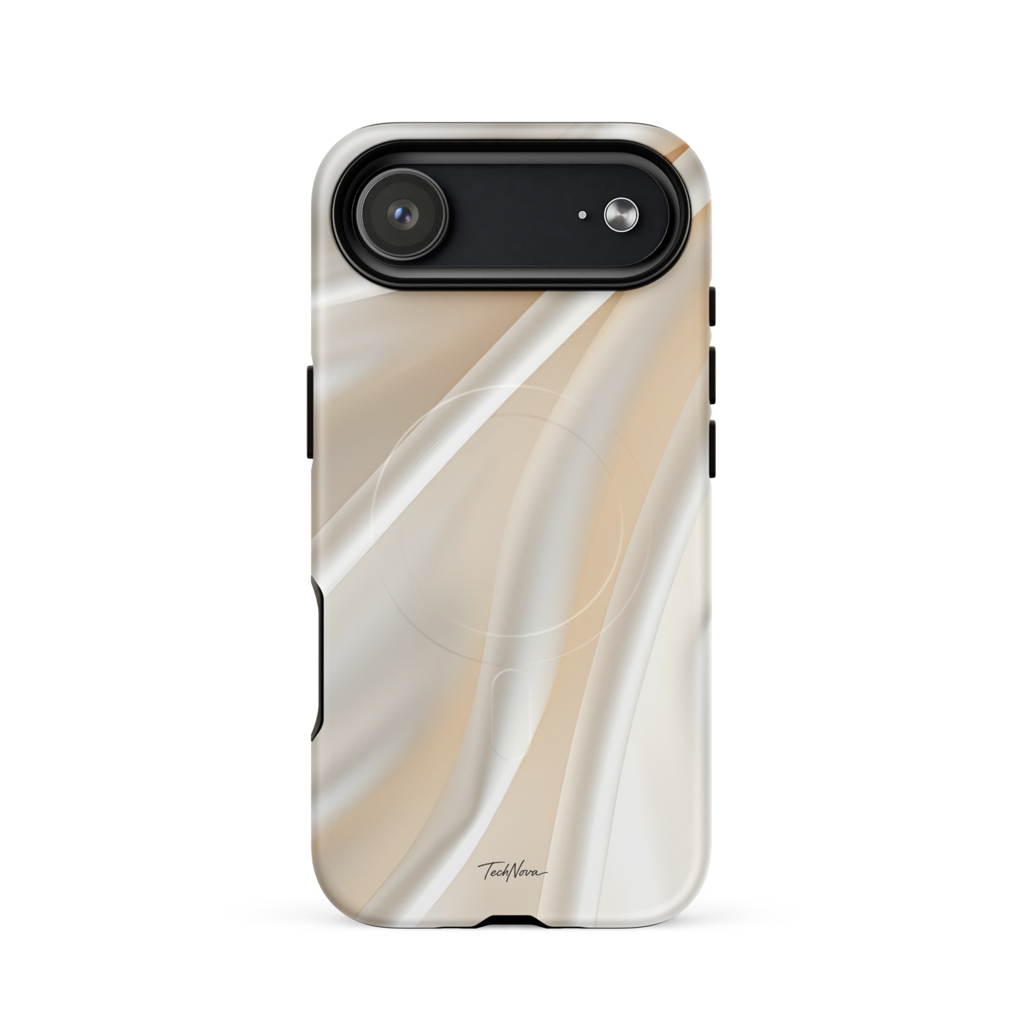 Coque iPhone MagSafe TechNova Couture Signature - Design premium haute couture avec protection renforcée et compatibilité MagSafe