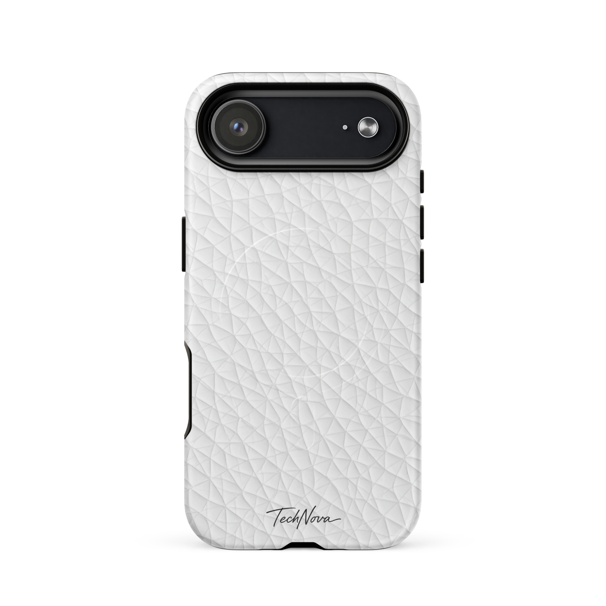 Coque iPhone MagSafe TechNova Couture Signature - Design premium haute couture avec protection renforcée et compatibilité MagSafe