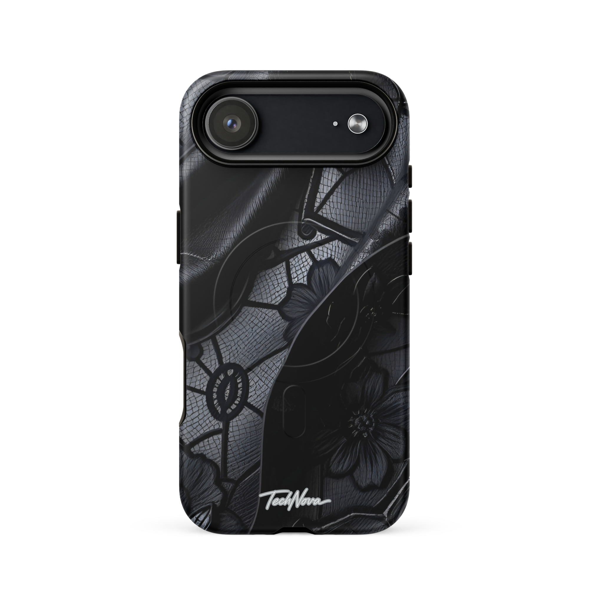 Coque iPhone MagSafe TechNova Couture Signature - Design premium haute couture avec protection renforcée et compatibilité MagSafe