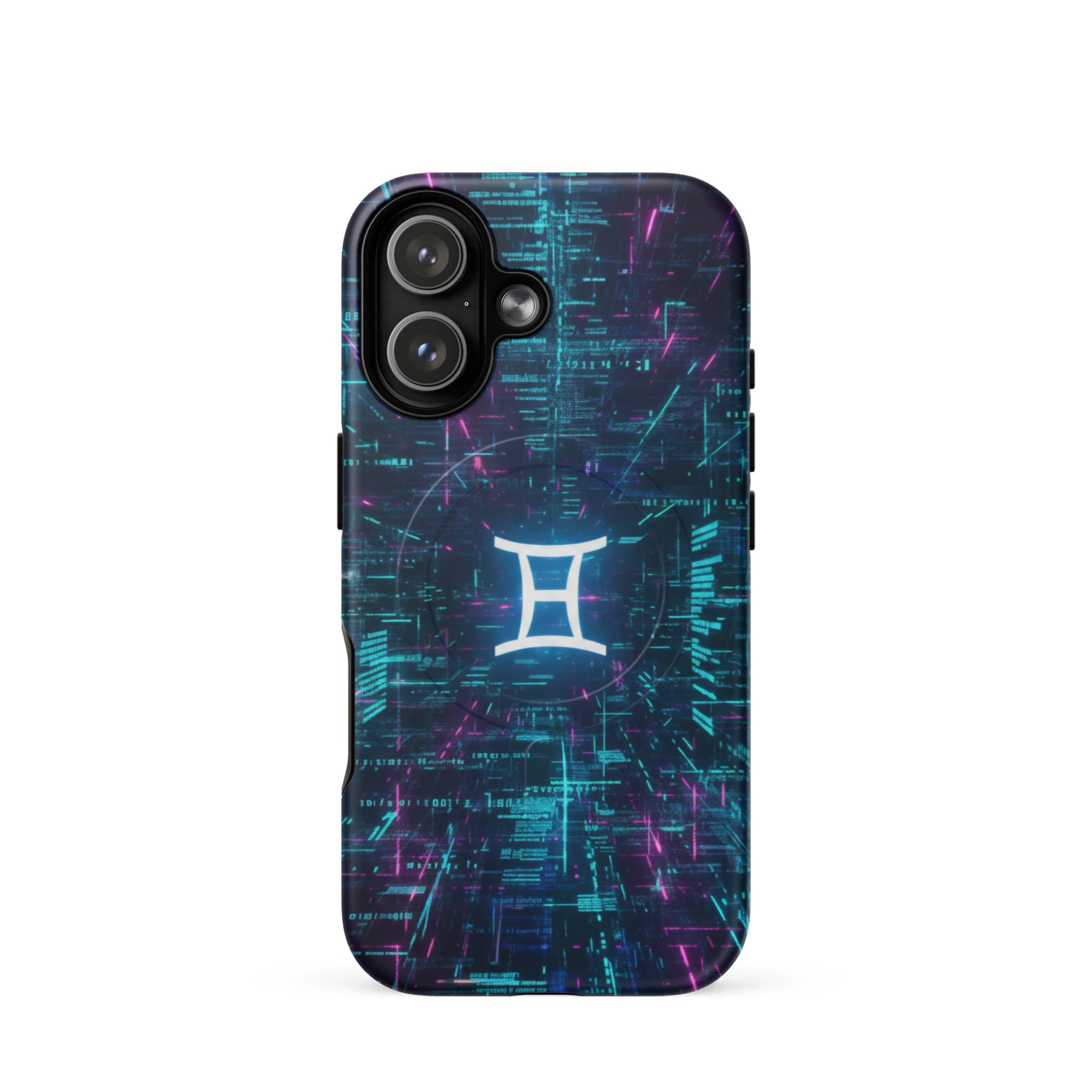 Coque iPhone design Gemini AI collection Nexus - Protection MagSafe TechNova