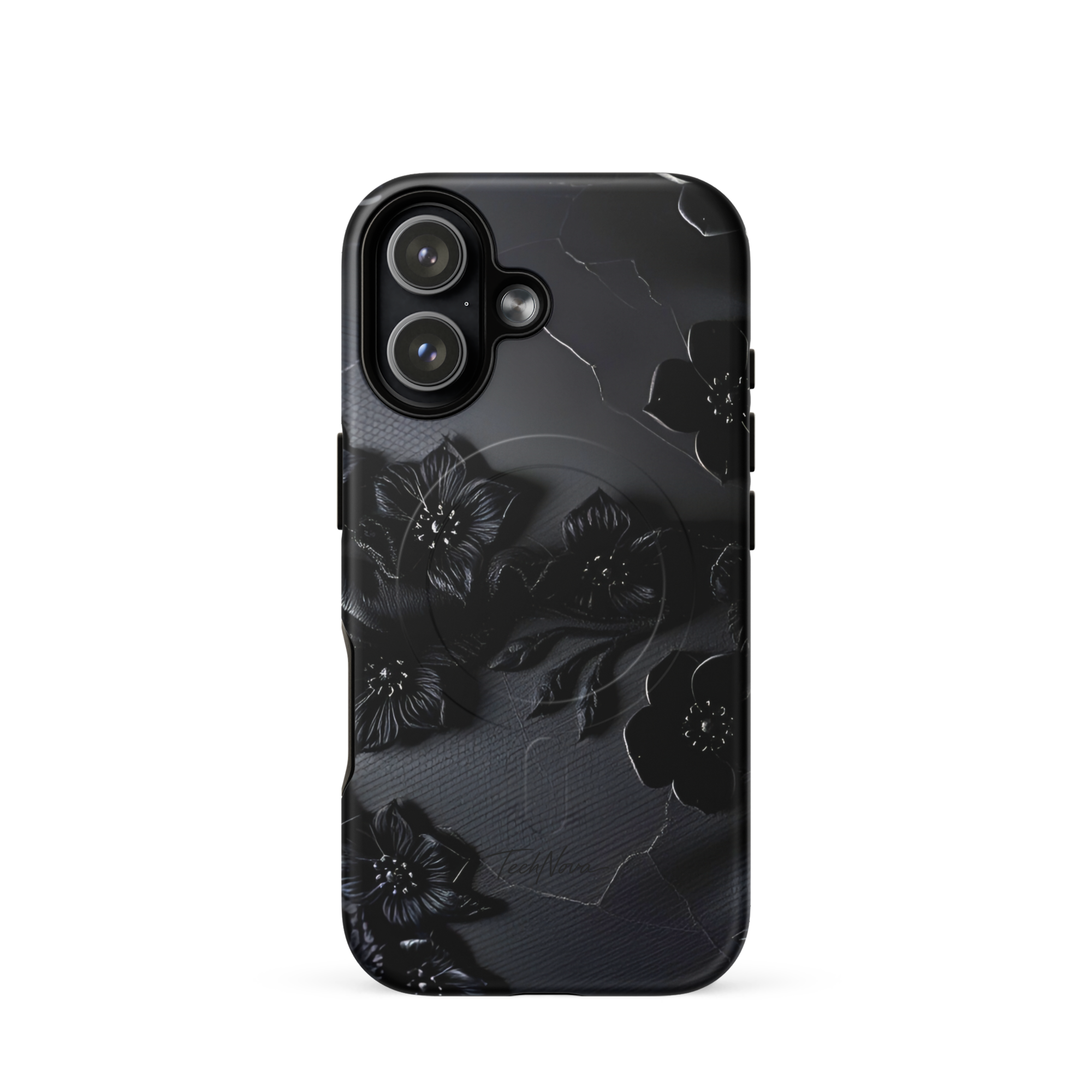 Coque iPhone MagSafe TechNova Couture Signature - Design premium haute couture avec protection renforcée et compatibilité MagSafe