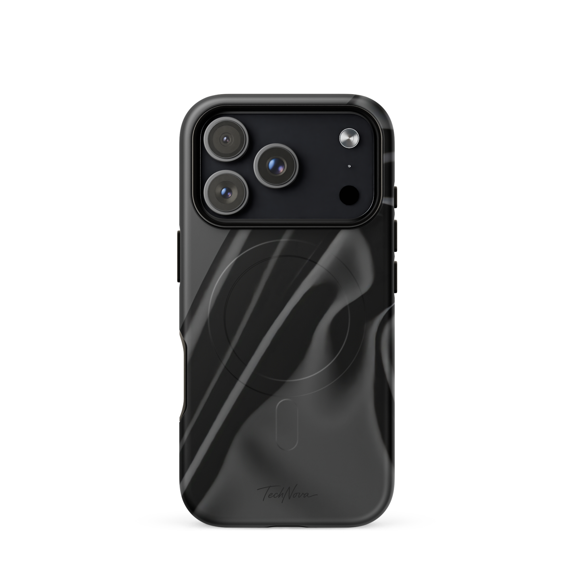 Coque iPhone MagSafe TechNova Couture Signature - Design premium haute couture avec protection renforcée et compatibilité MagSafe