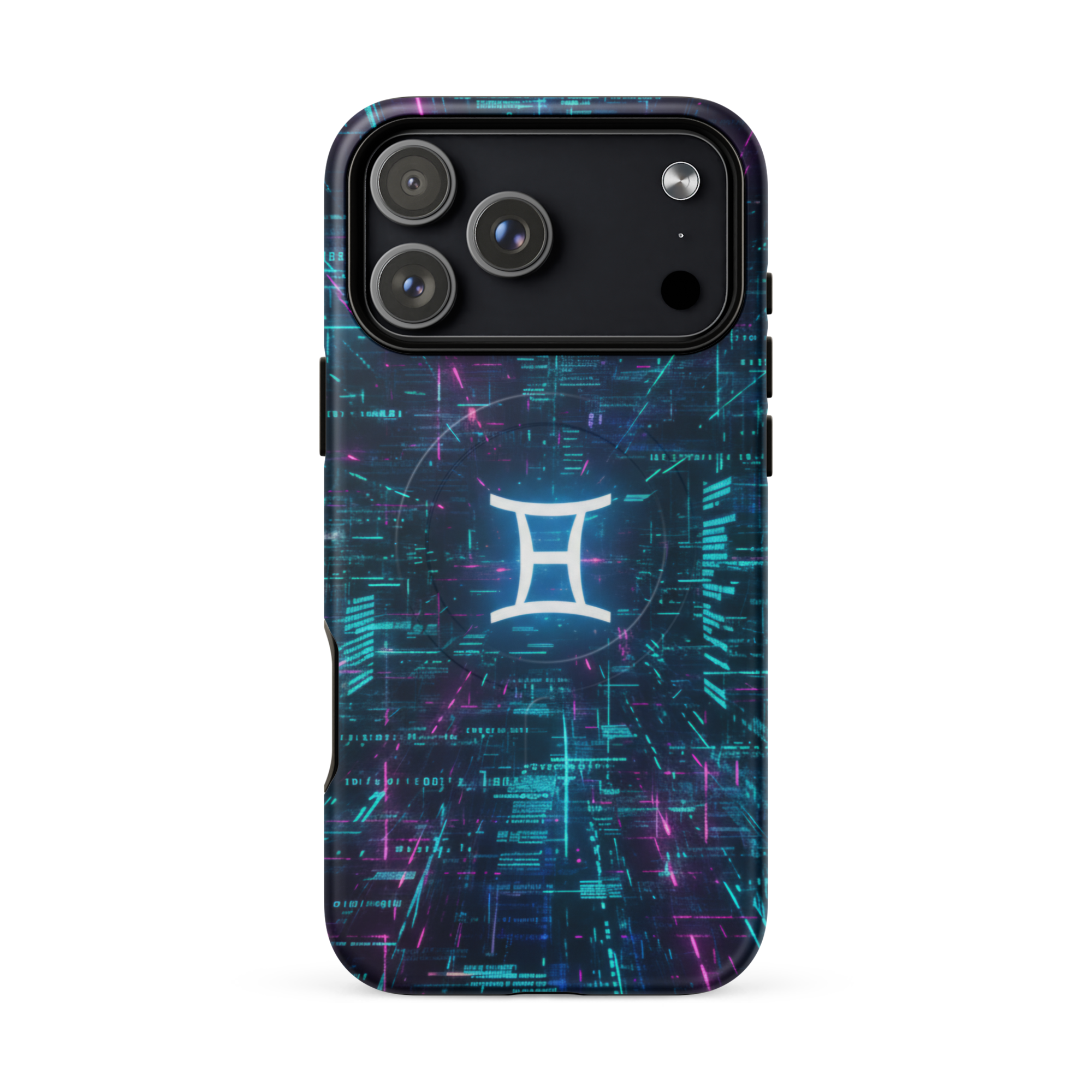 Coque iPhone design Gemini AI collection Nexus - Protection MagSafe TechNova