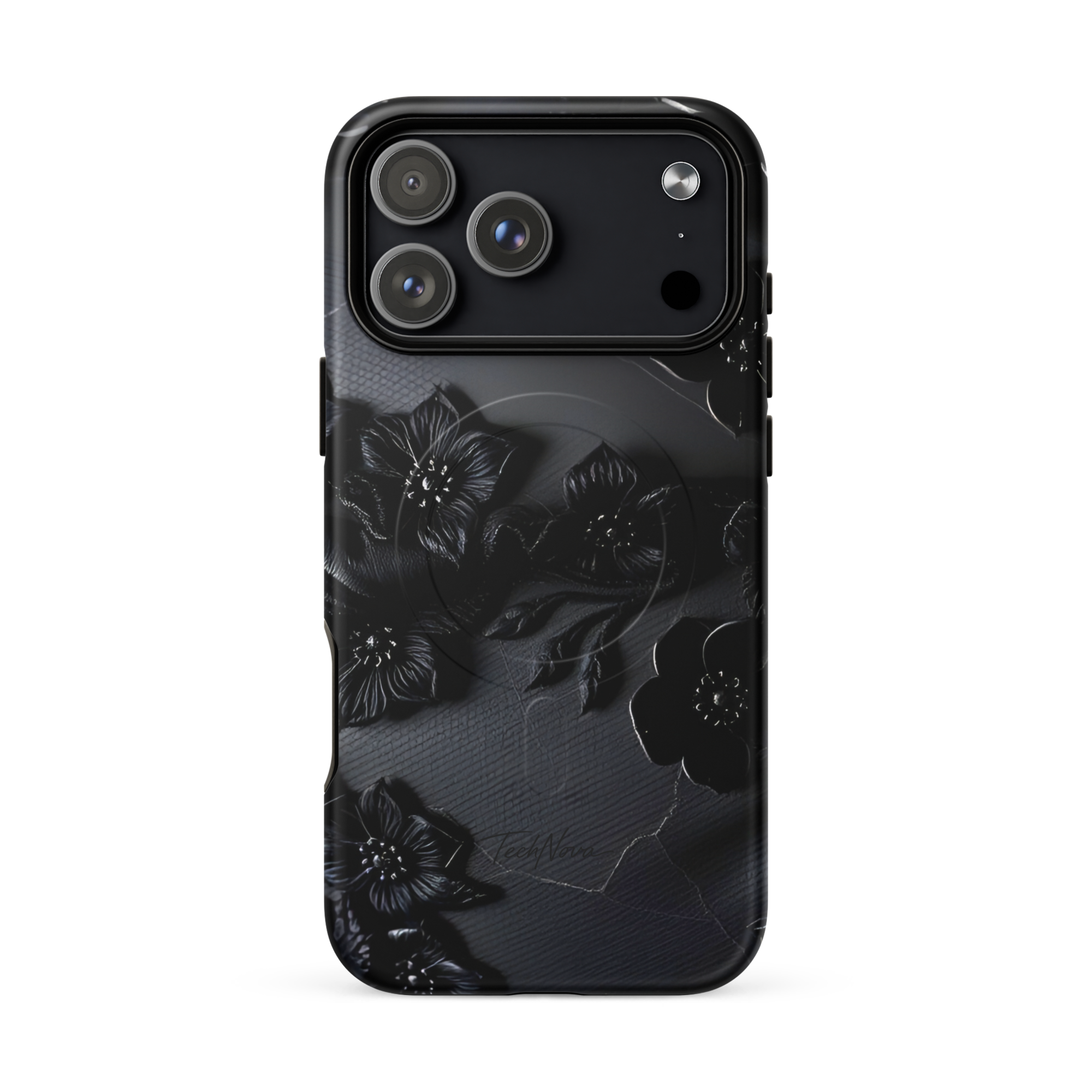 Coque iPhone MagSafe TechNova Couture Signature - Design premium haute couture avec protection renforcée et compatibilité MagSafe