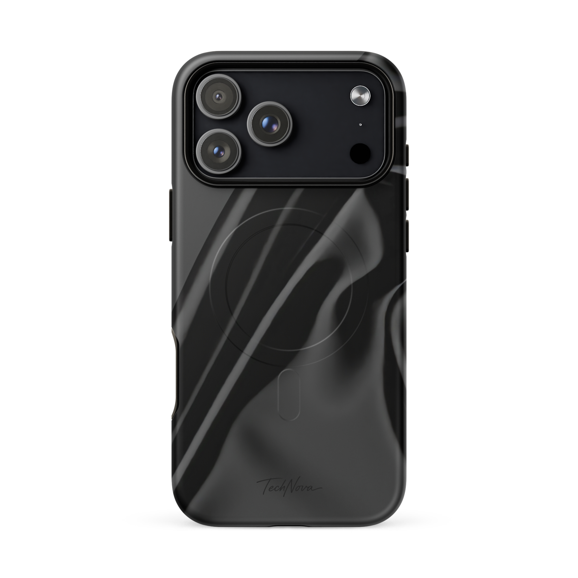 Coque iPhone MagSafe TechNova Couture Signature - Design premium haute couture avec protection renforcée et compatibilité MagSafe