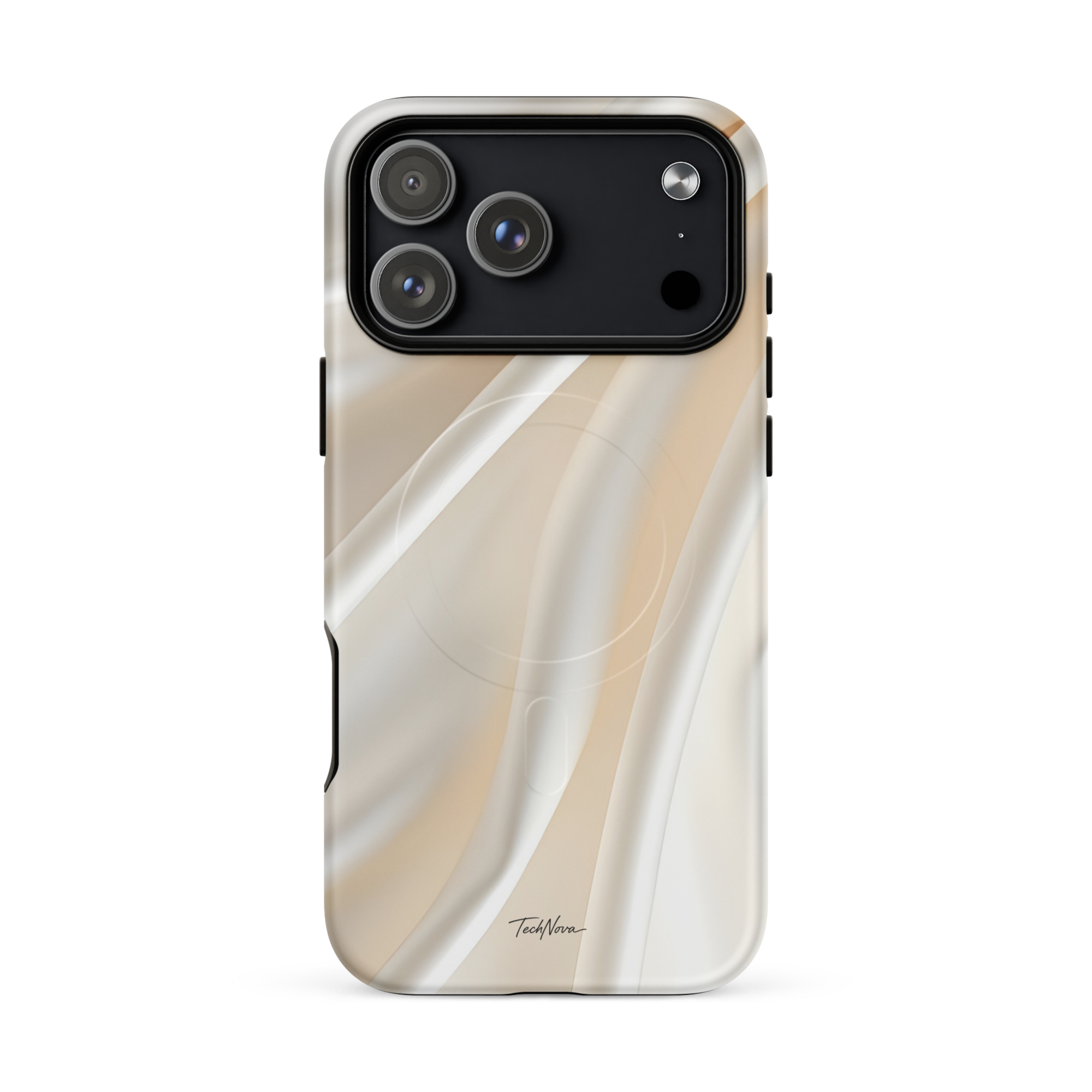 Coque iPhone MagSafe TechNova Couture Signature - Design premium haute couture avec protection renforcée et compatibilité MagSafe