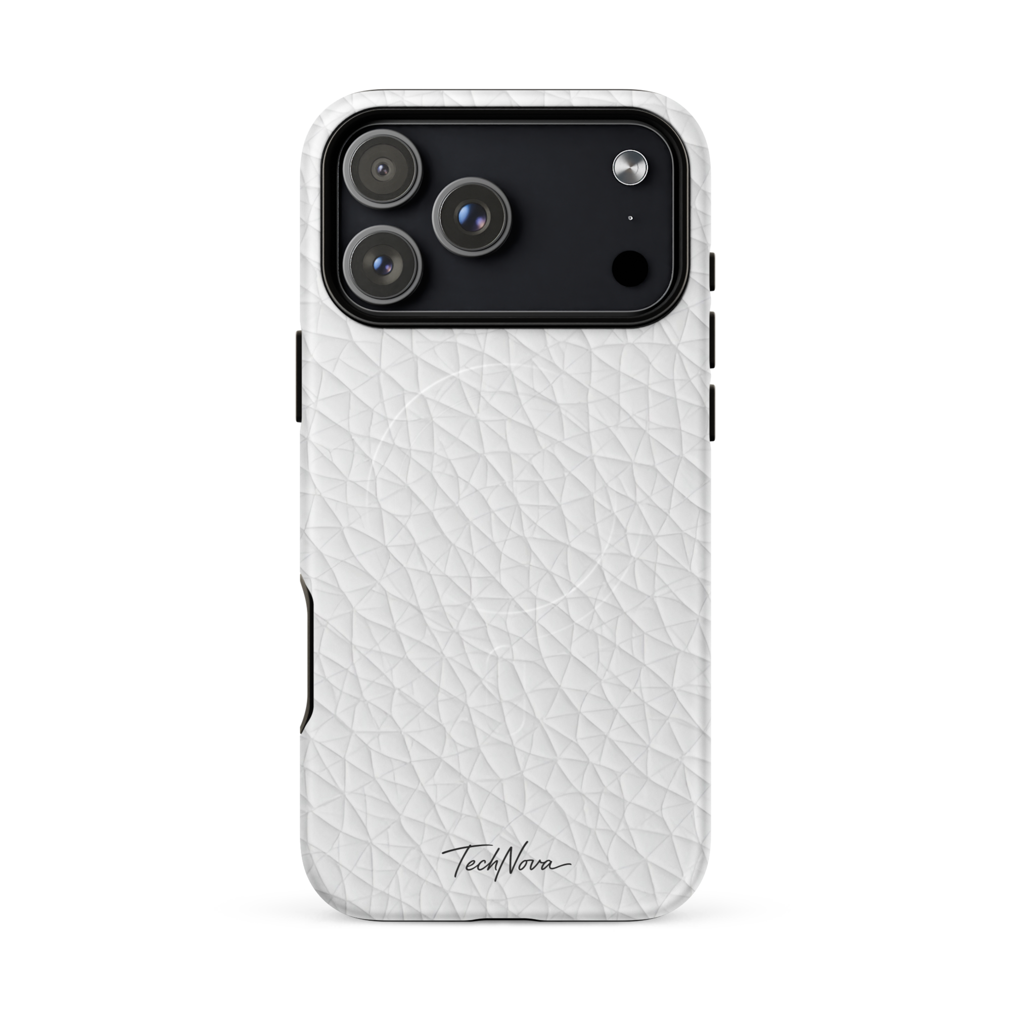 Coque iPhone MagSafe TechNova Couture Signature - Design premium haute couture avec protection renforcée et compatibilité MagSafe