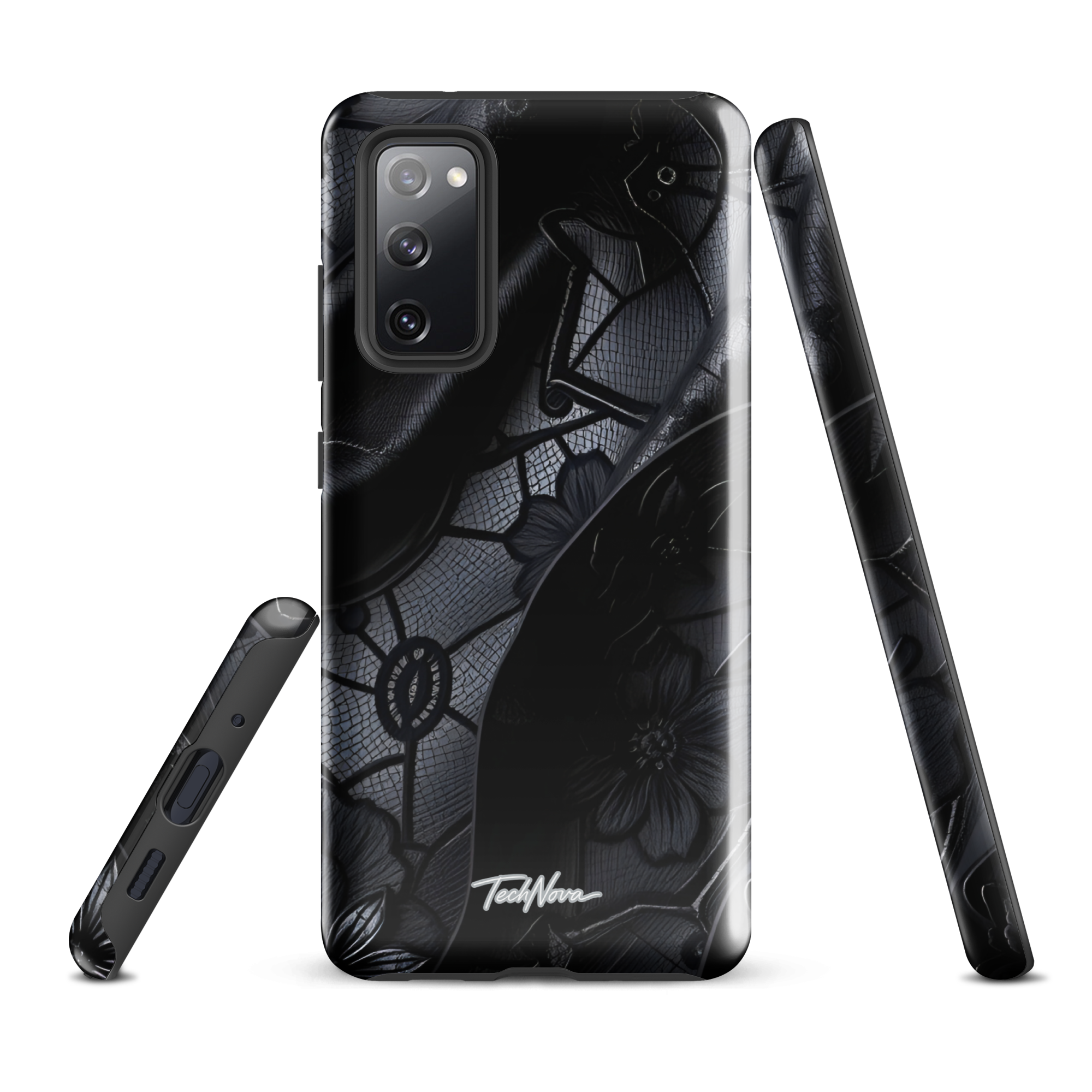 Coque Samsung TechNova Couture Signature - Protection premium haute couture double couche avec charge par induction