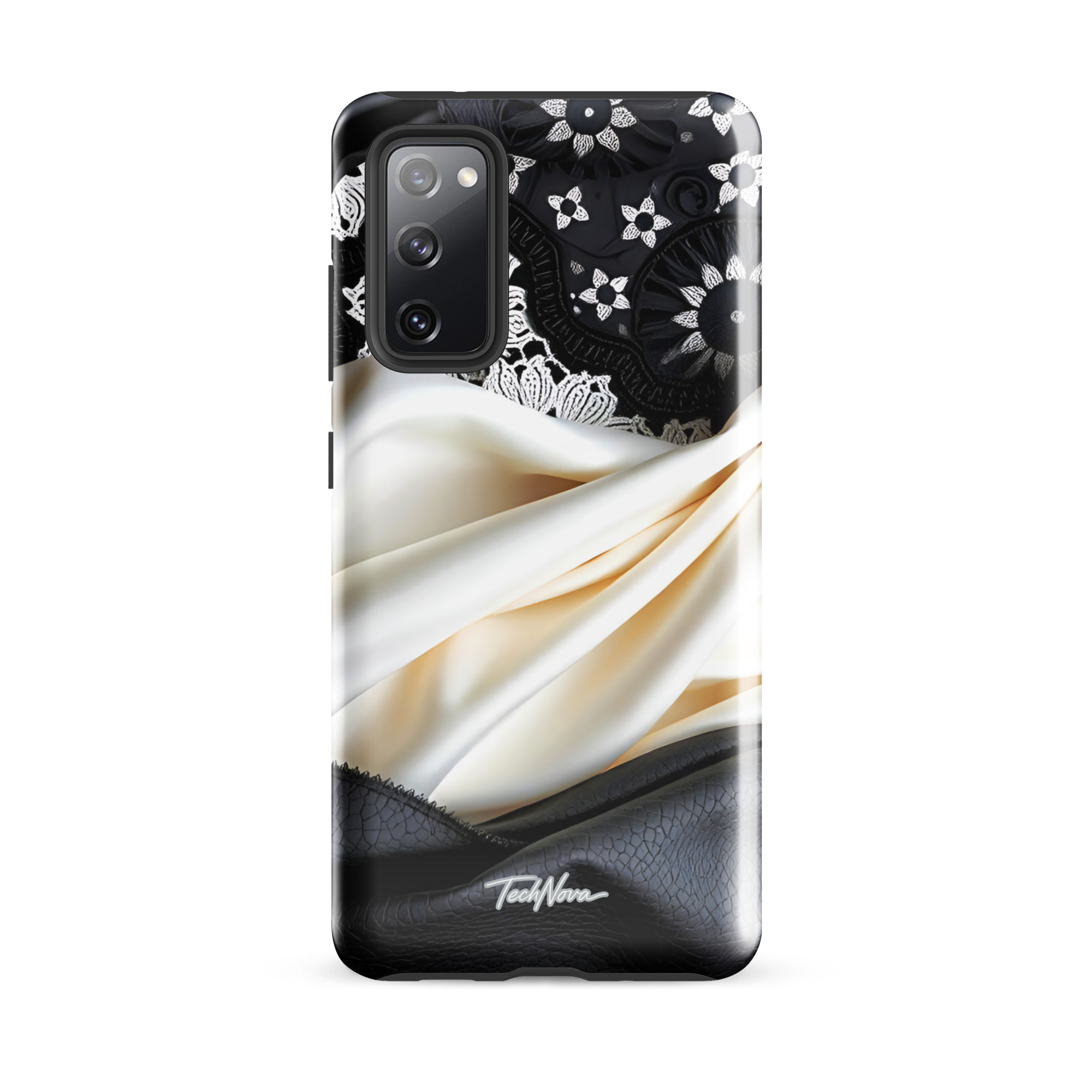Coque Samsung TechNova Couture Signature - Protection premium haute couture double couche avec charge par induction