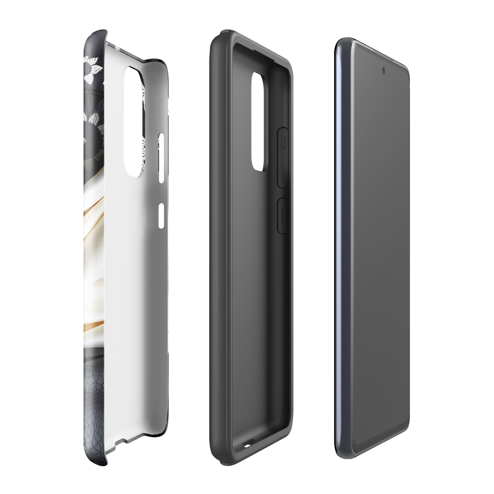 Coque Samsung TechNova Couture Signature - Protection premium haute couture double couche avec charge par induction