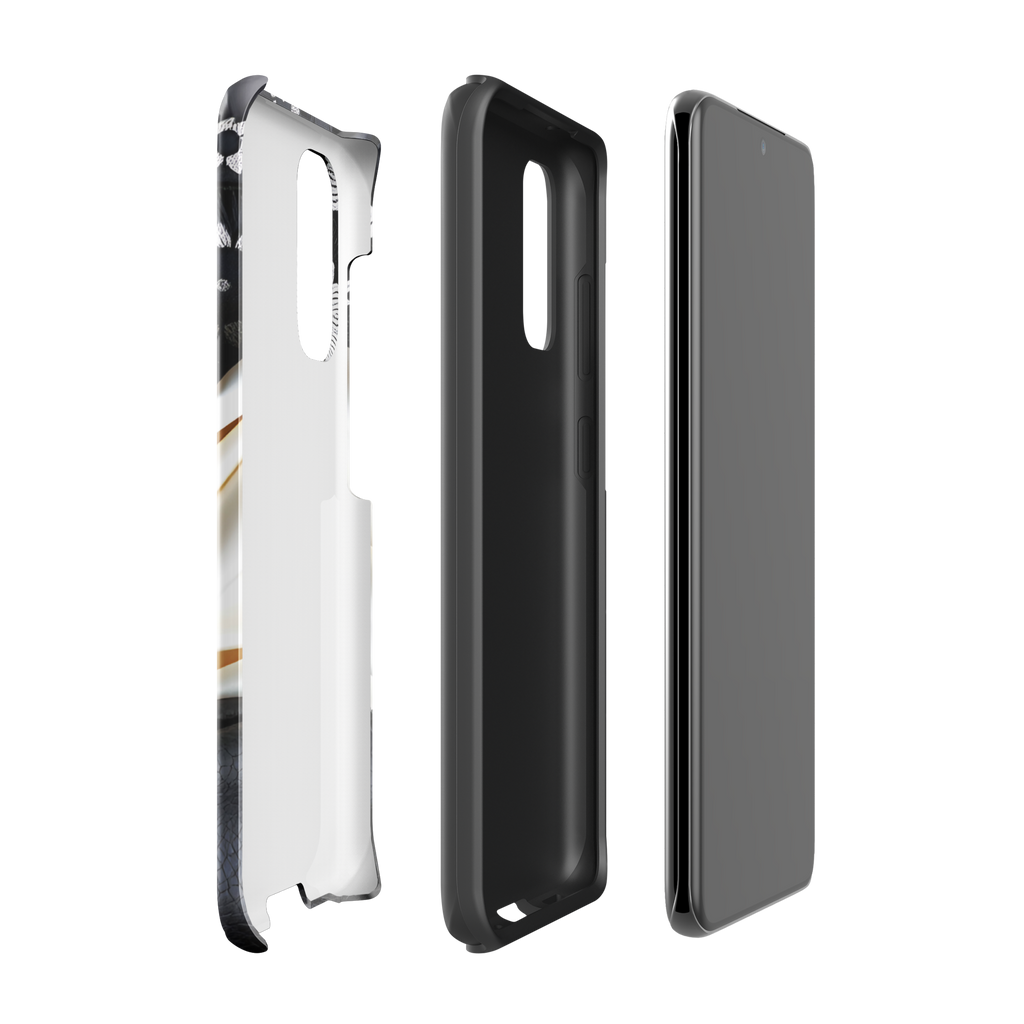 Coque Samsung TechNova Couture Signature - Protection premium haute couture double couche avec charge par induction