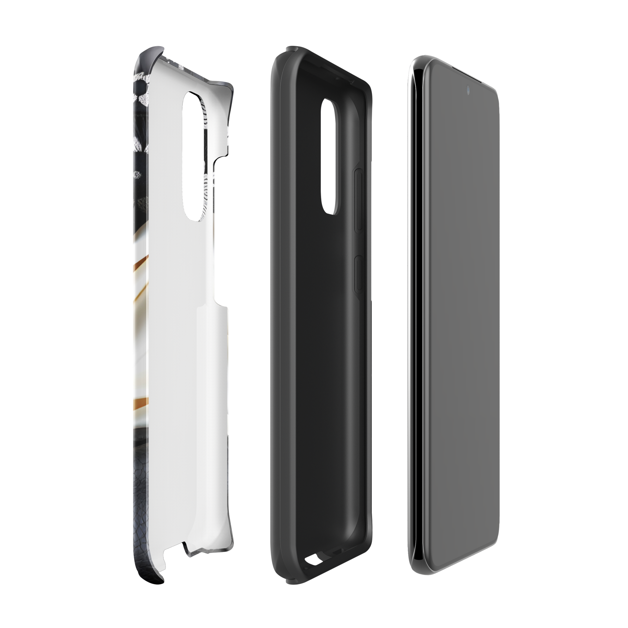 Coque Samsung TechNova Couture Signature - Protection premium haute couture double couche avec charge par induction